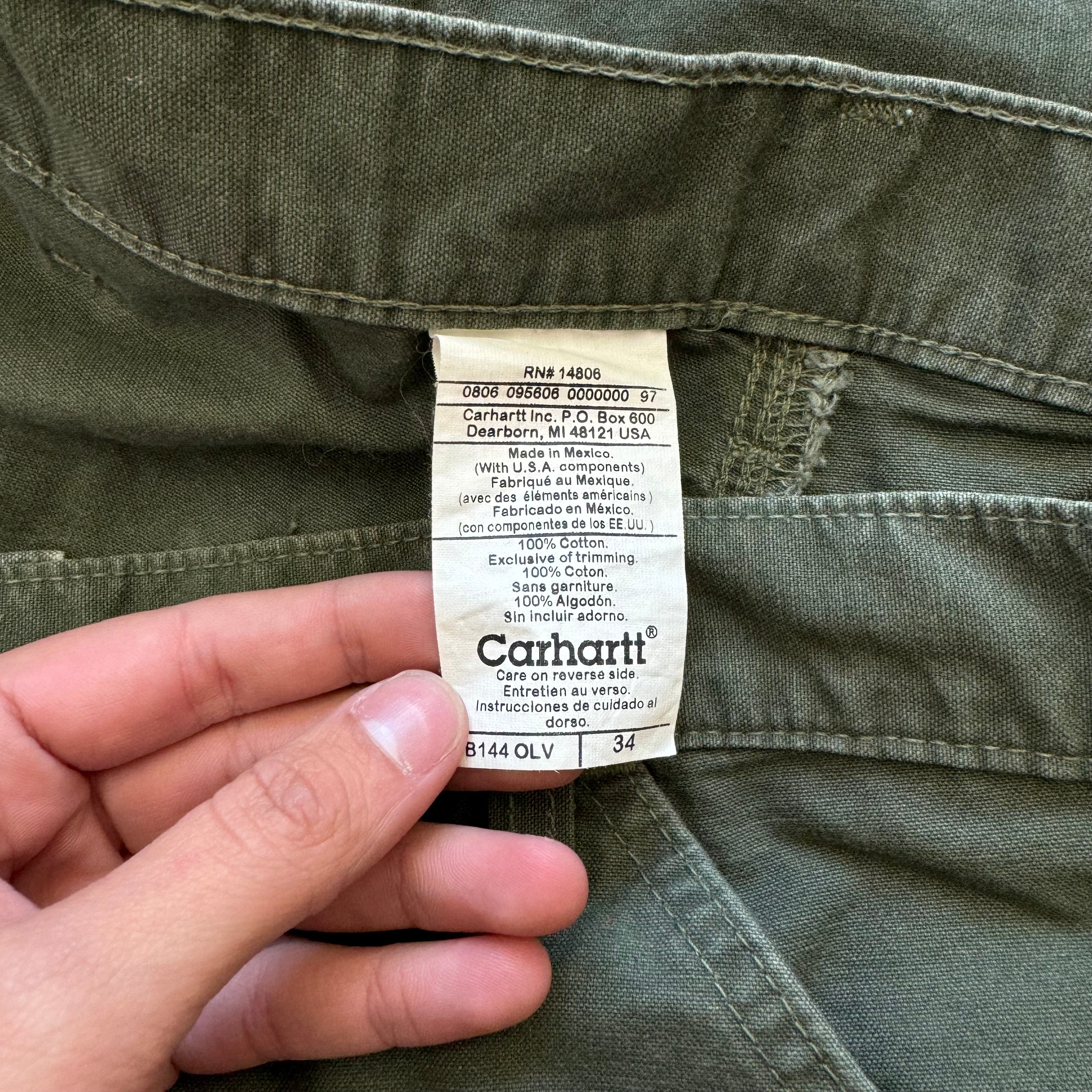 Vintage Carhartt Khaki Shorts Sz 34