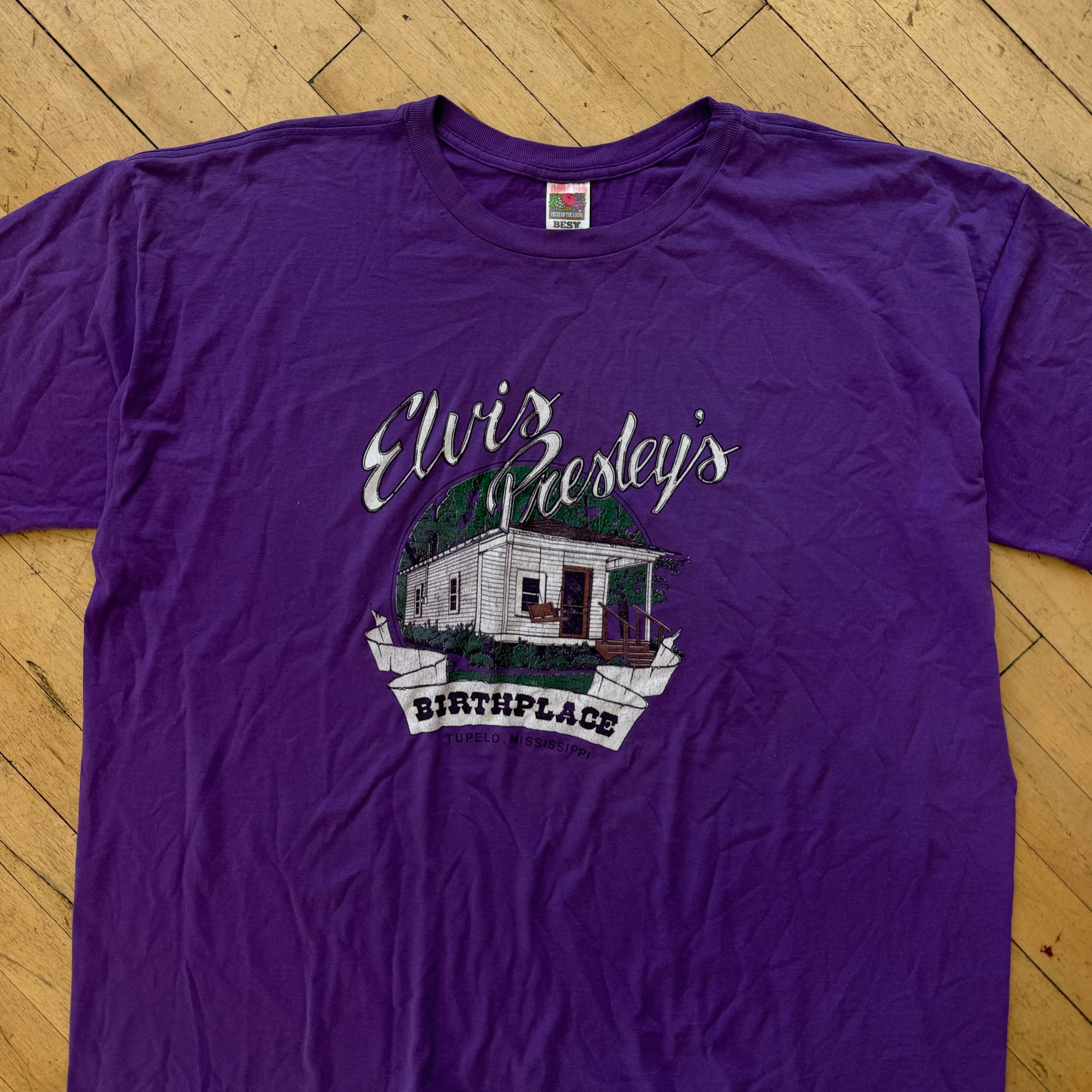 Vintage Elvis Presley BirthPlace T-shirt Sz XXXL