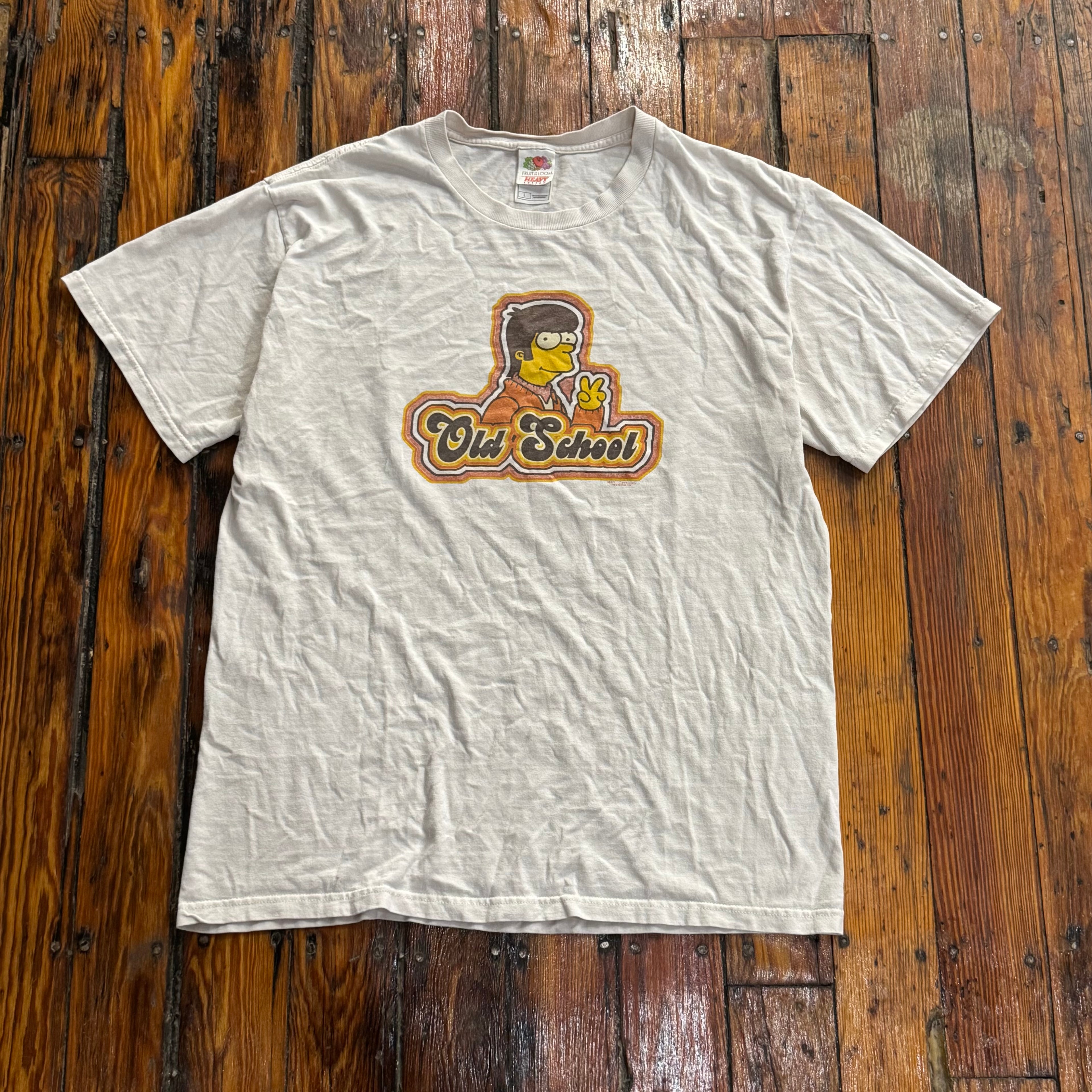 Y2K Simpsons Old School T-shirt Sz L