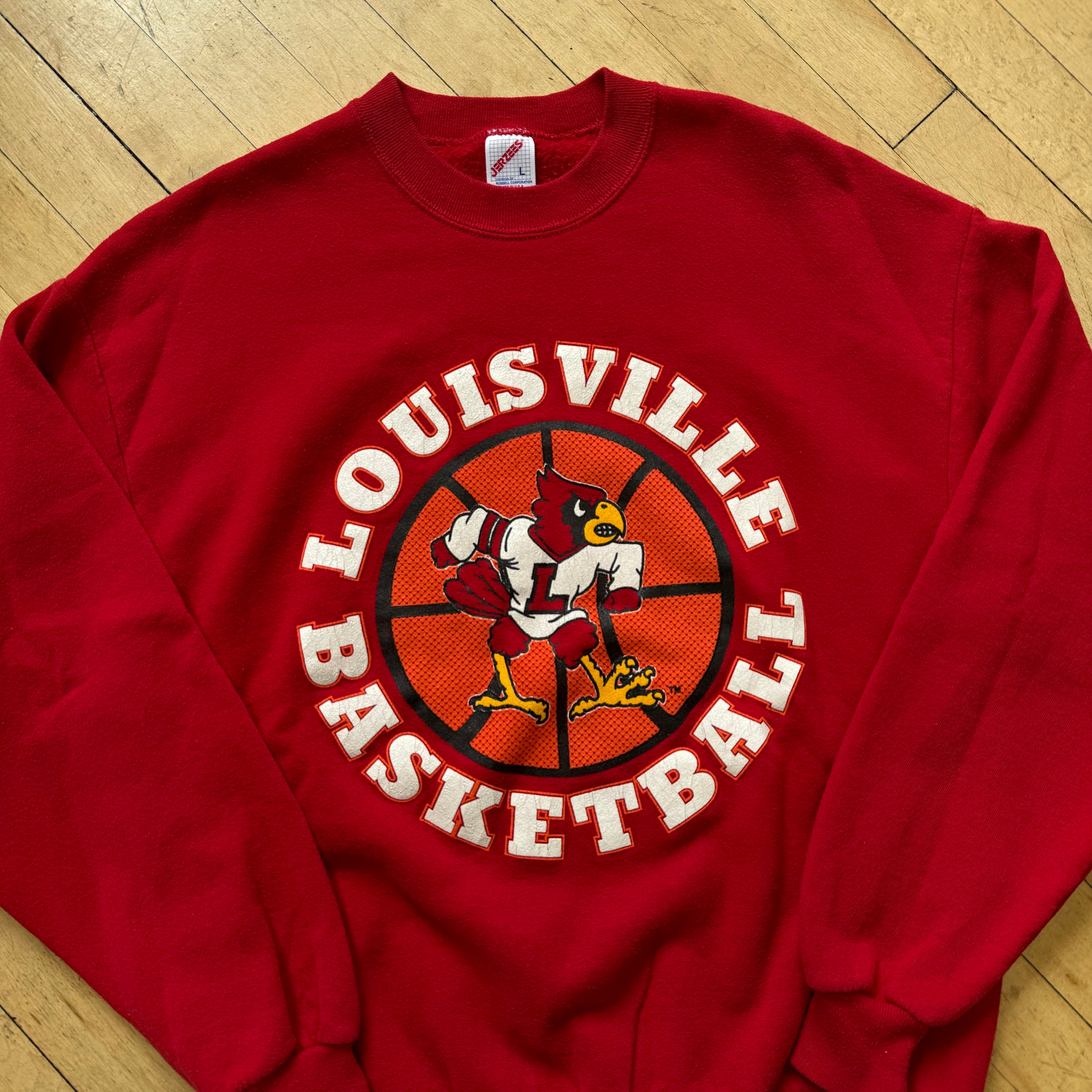 Vintage Louisville Basketball CrewNeck Sz L