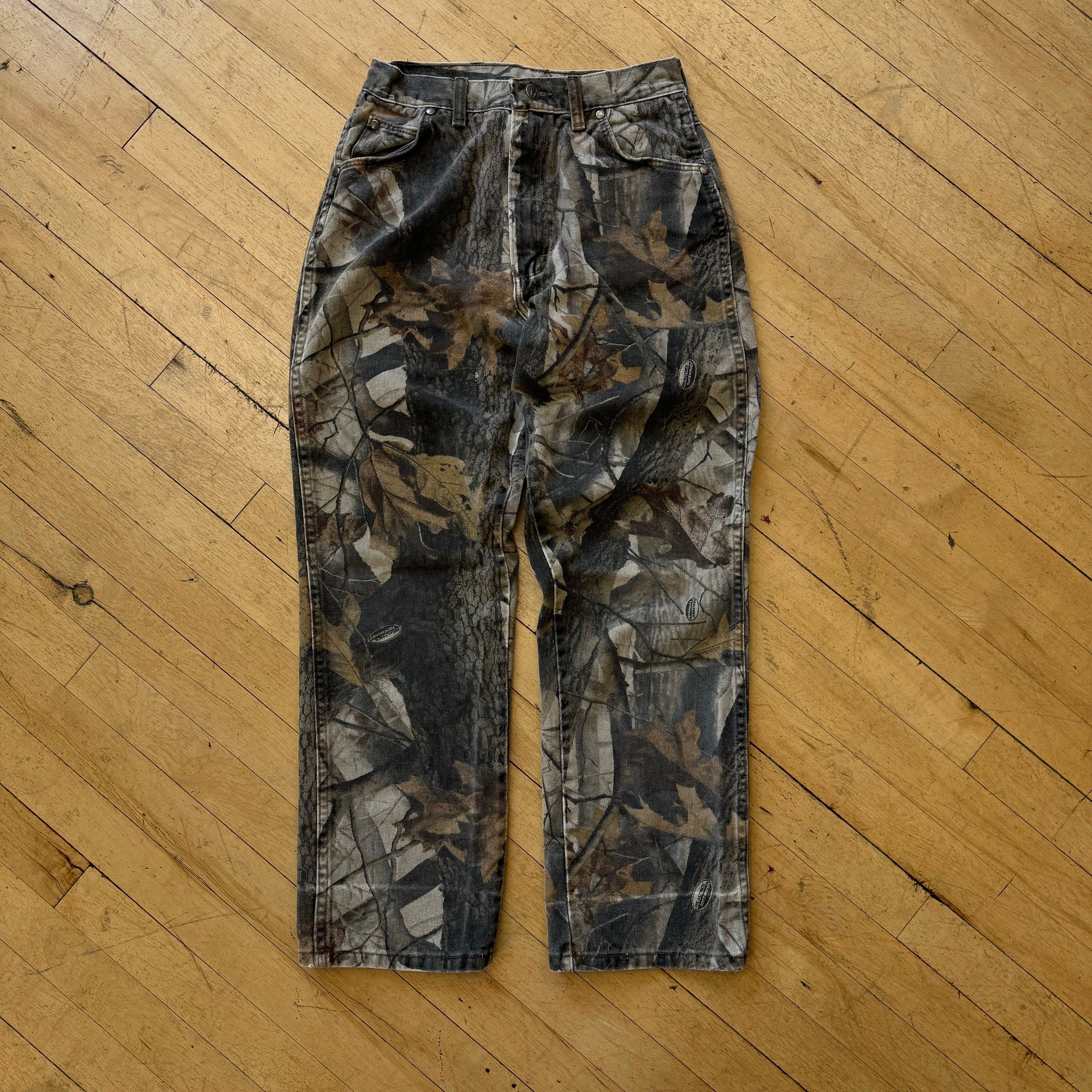 Vintage ProGear Camo Denim Jeans Sz 18
