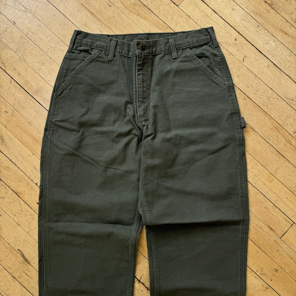 Vintage Olive Carhartt Denim Jeans Sz 34x30