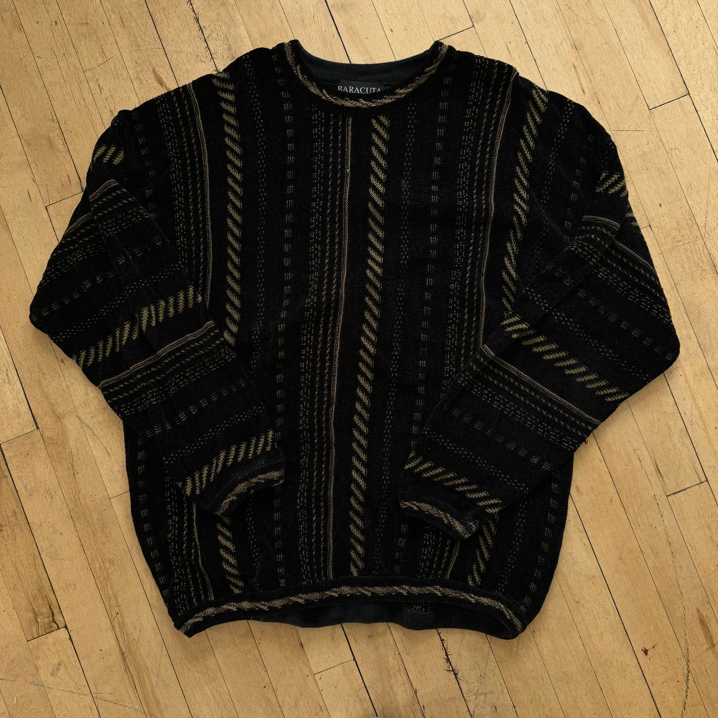 Vintage Baracuta Patterned Sweater Sz XL