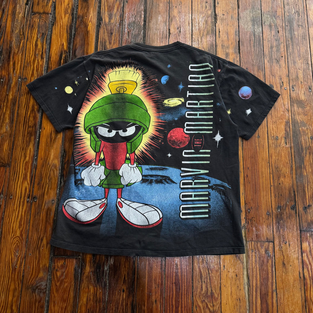 Vintage Marvin The Martian AOP Looney Tunes T-shirt Sz L