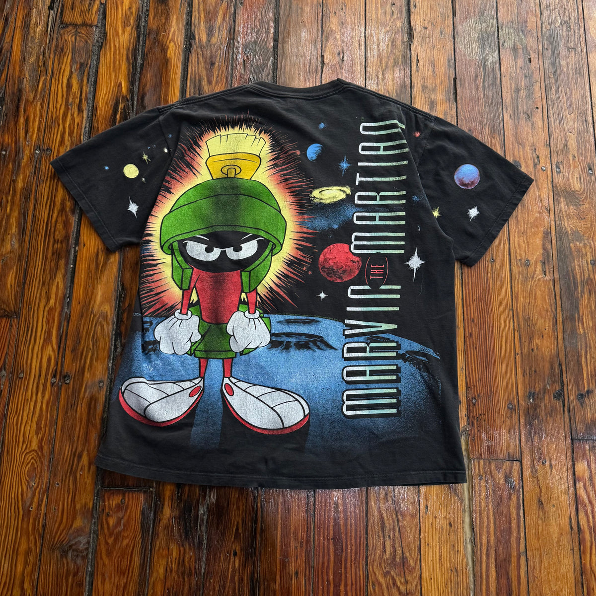 Vintage Marvin The Martian AOP Looney Tunes T-shirt Sz L