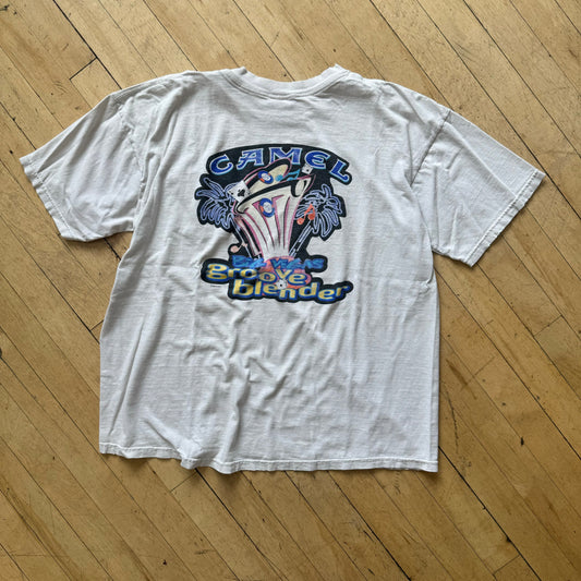 Vintage Thrashed Camel Joe Casino T-shirt Sz M