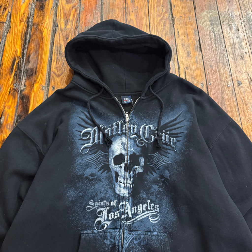 Y2K Motley Crue Zip-Up Hoodie Sz XL