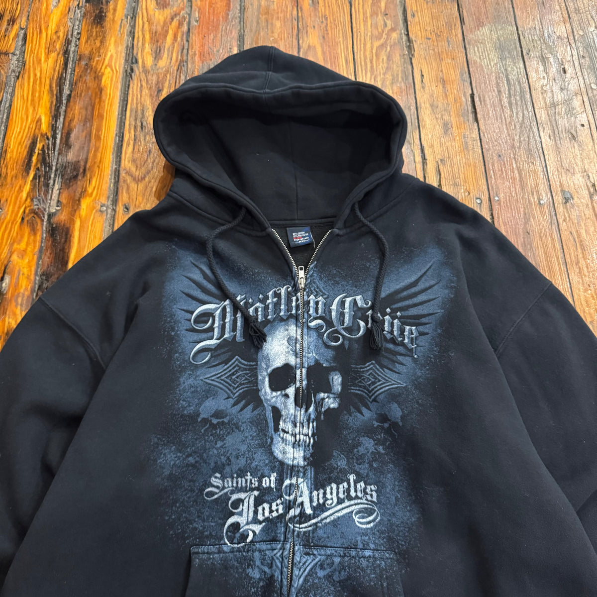 Y2K Motley Crue Zip-Up Hoodie Sz XL