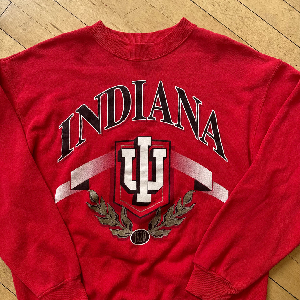 Vintage Indiana University CrewNeck Sz L
