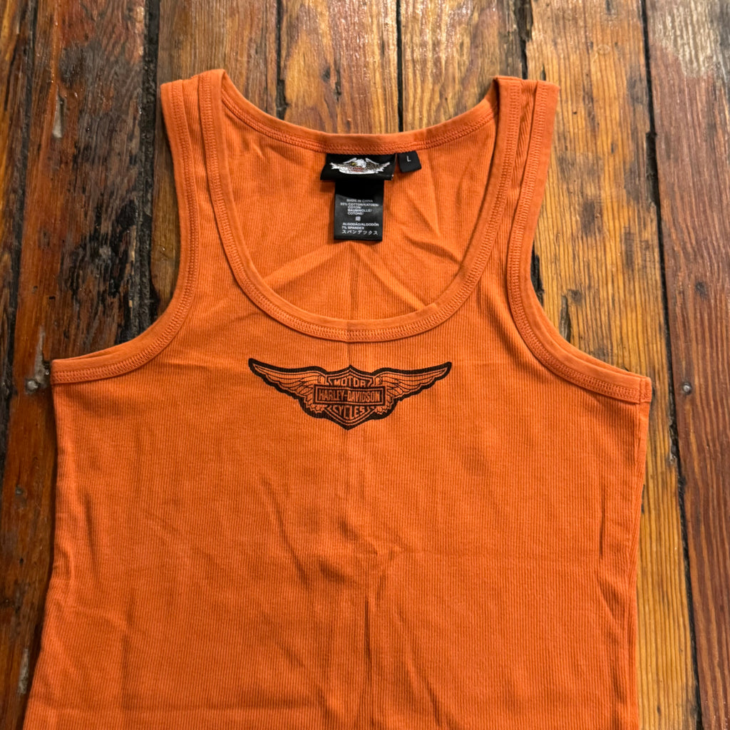 Y2K Harley Davidson Thermal Tank Top Sz L