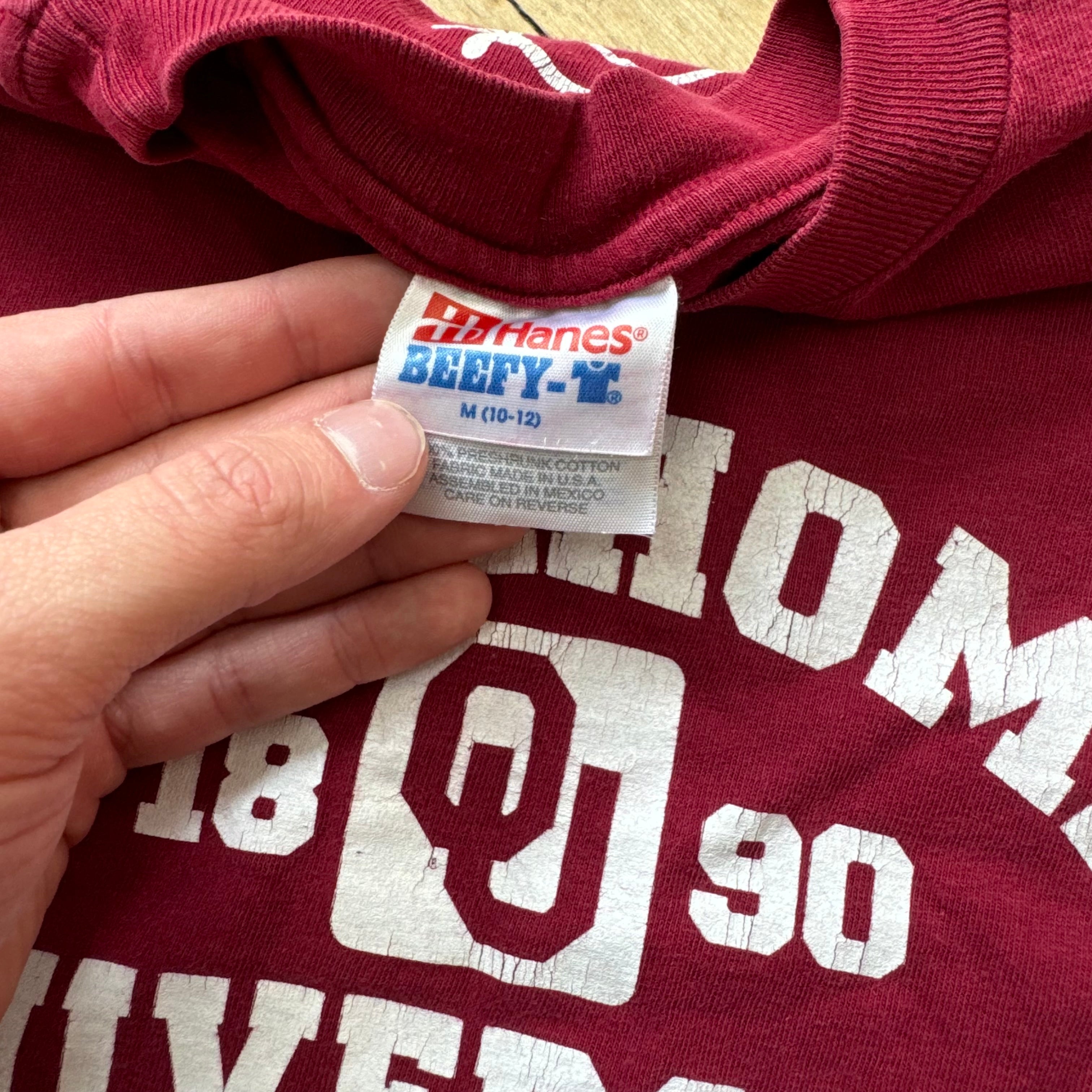 Vintage University of Oklahoma T-shirt Sz YTH M 10-12