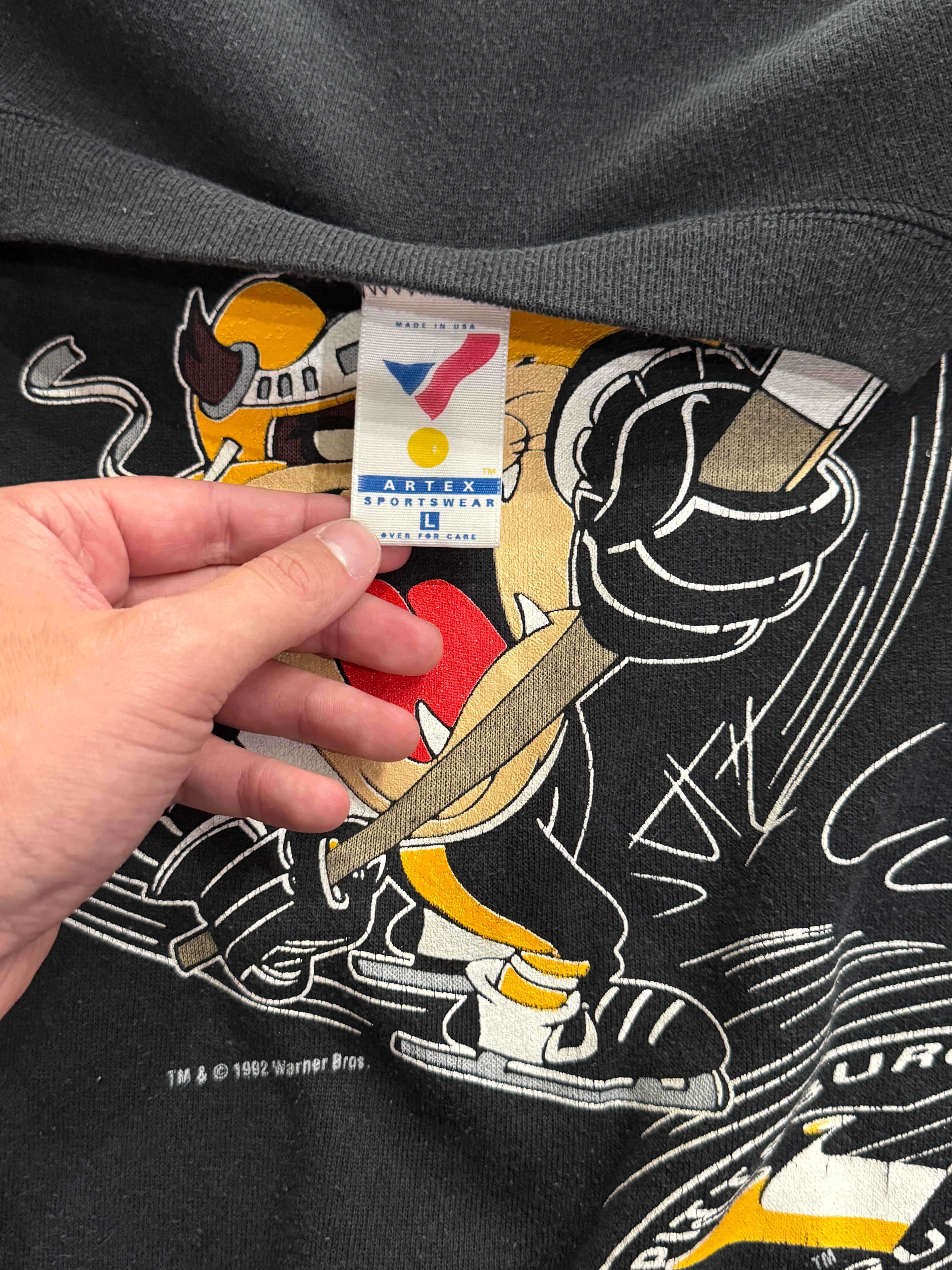 Vintage Tax Pittsburg Penguins NHL CrewNeck Sz L
