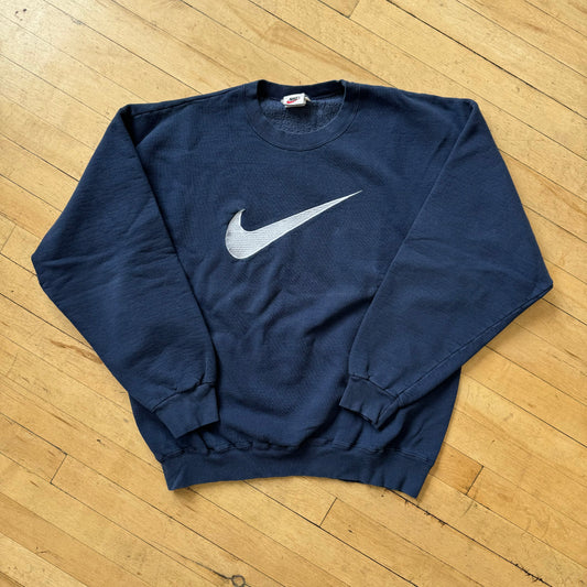 Vintage Big Swoosh Nike CrewNeck Sz XL