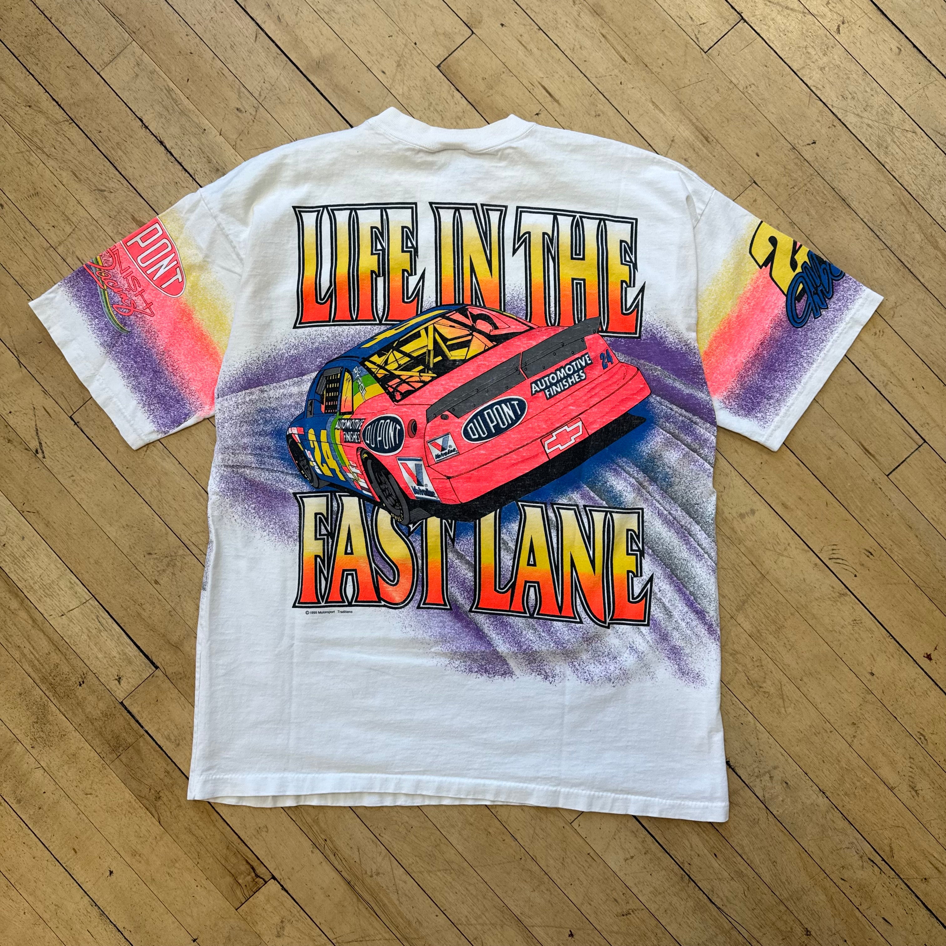 Vintage Jeff Gordon NASCAR Racing AOP T-shirt Sz XL