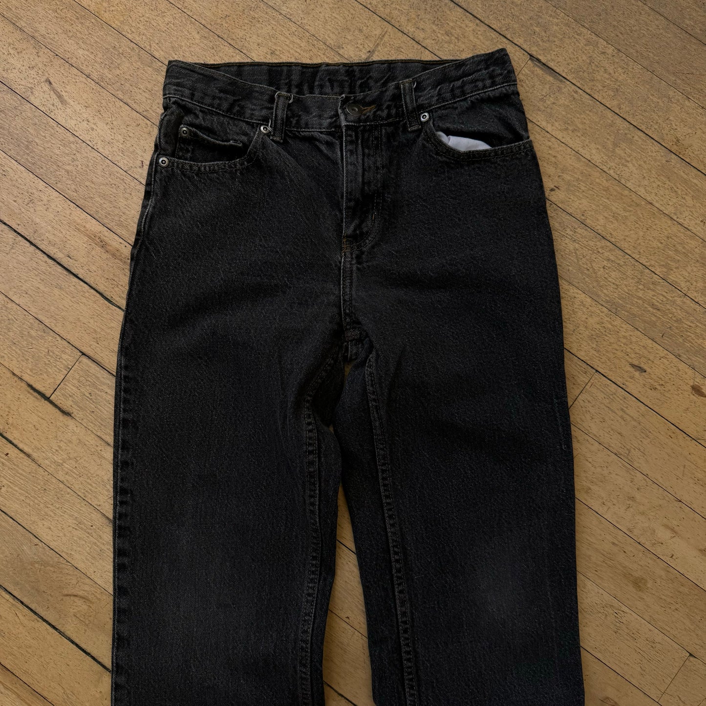 Y2K Black Wash Denim Jeans Sz 16