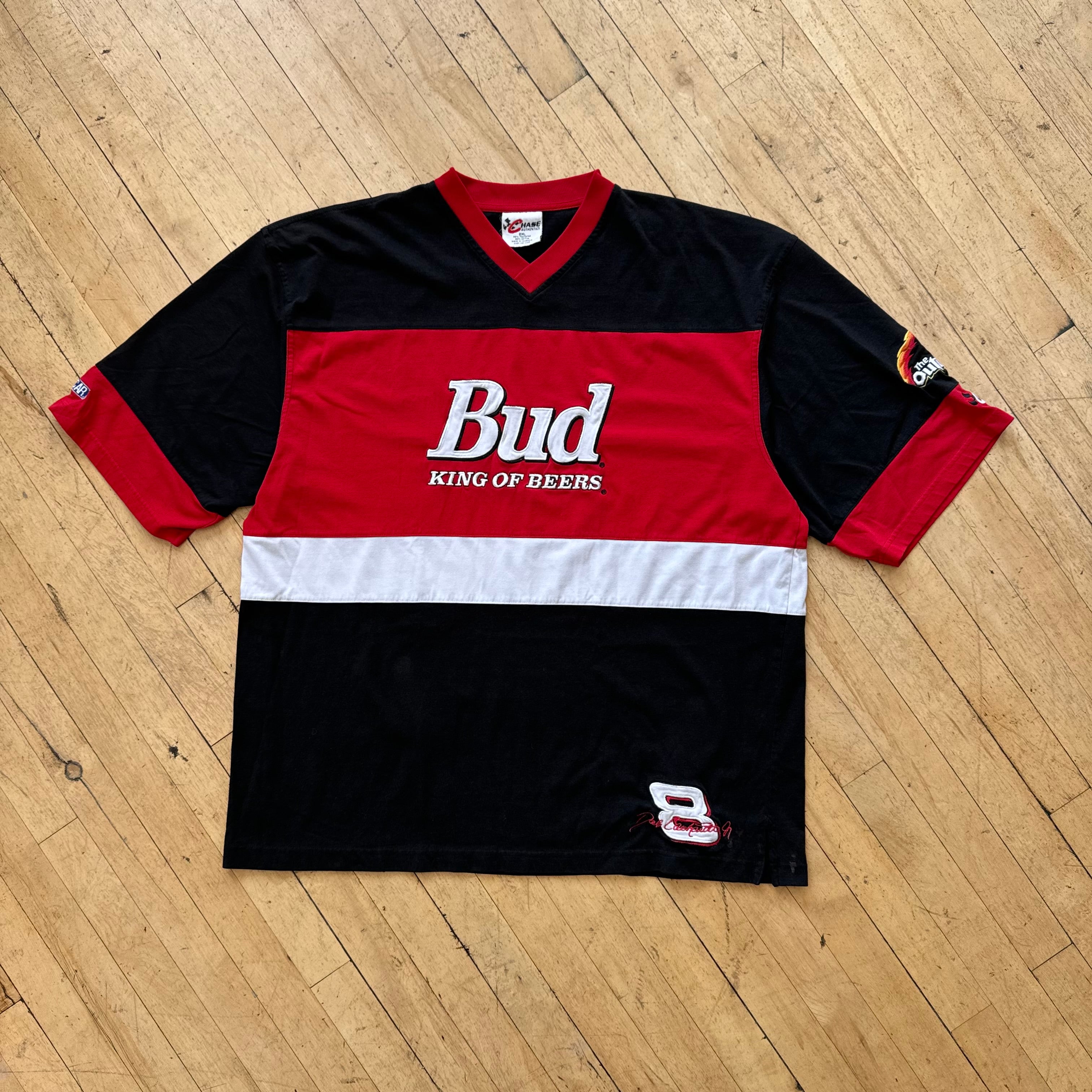 Vintage Bud King of Beers Nascar T-shirt Sz XL