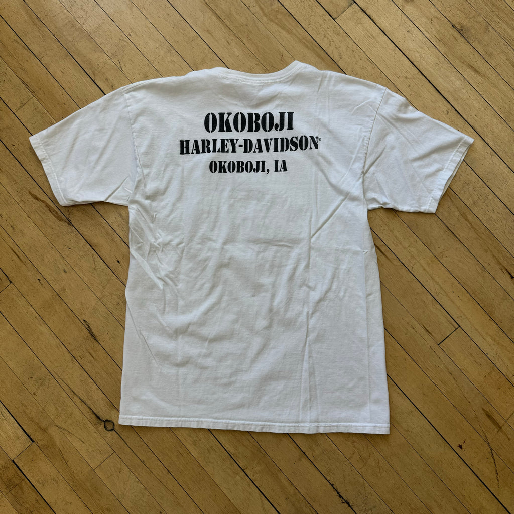 Vintage Harley Davidson Okaboji T-shirt Sz L