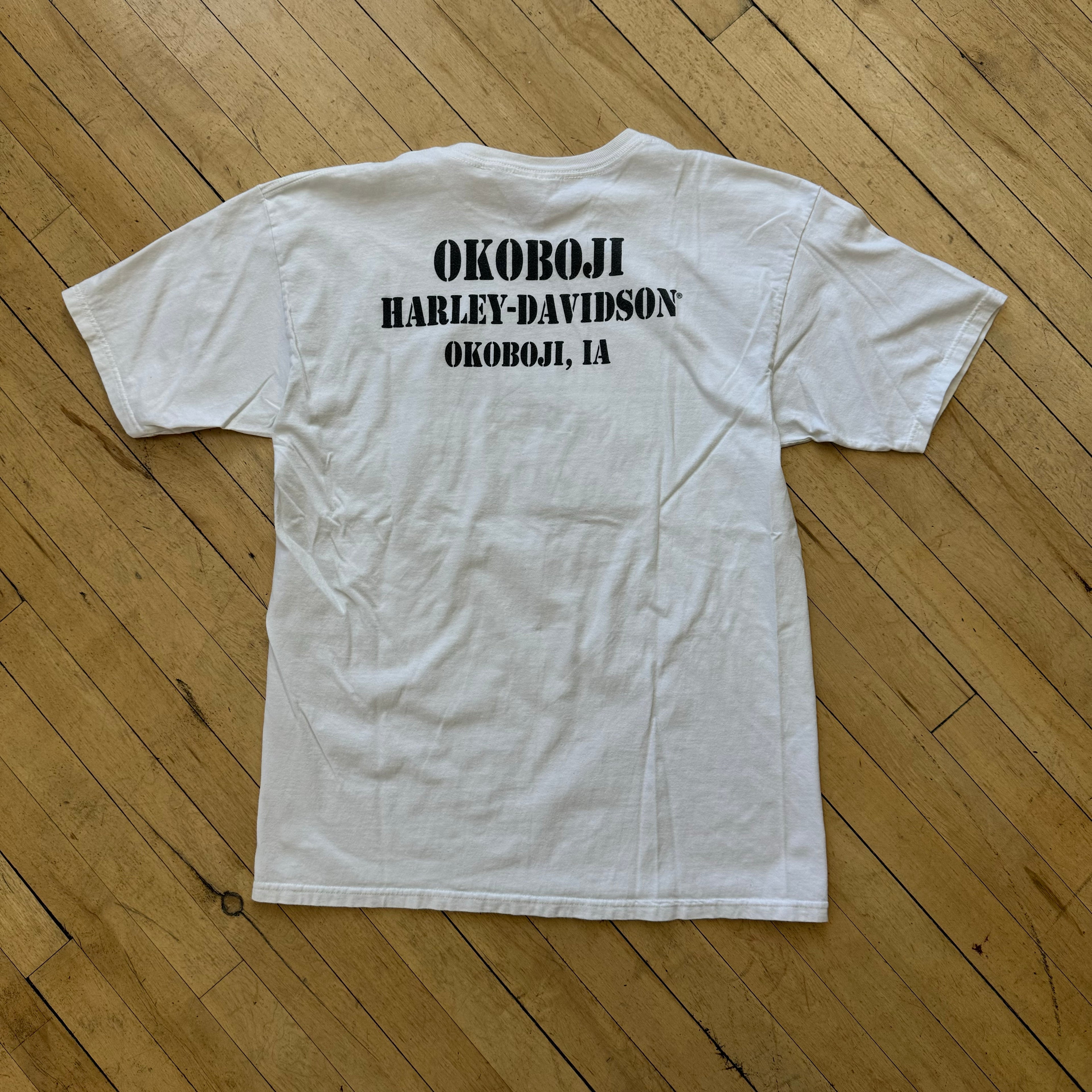 Vintage Harley Davidson Okaboji T-shirt Sz L