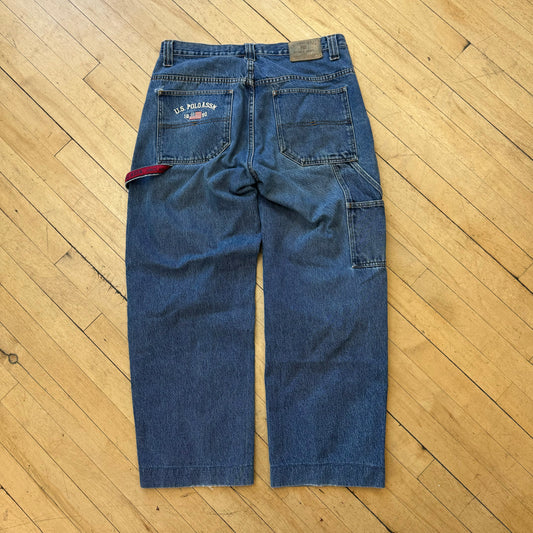 Y2K US Polo ASSN Denim Jeans Sz 34x32