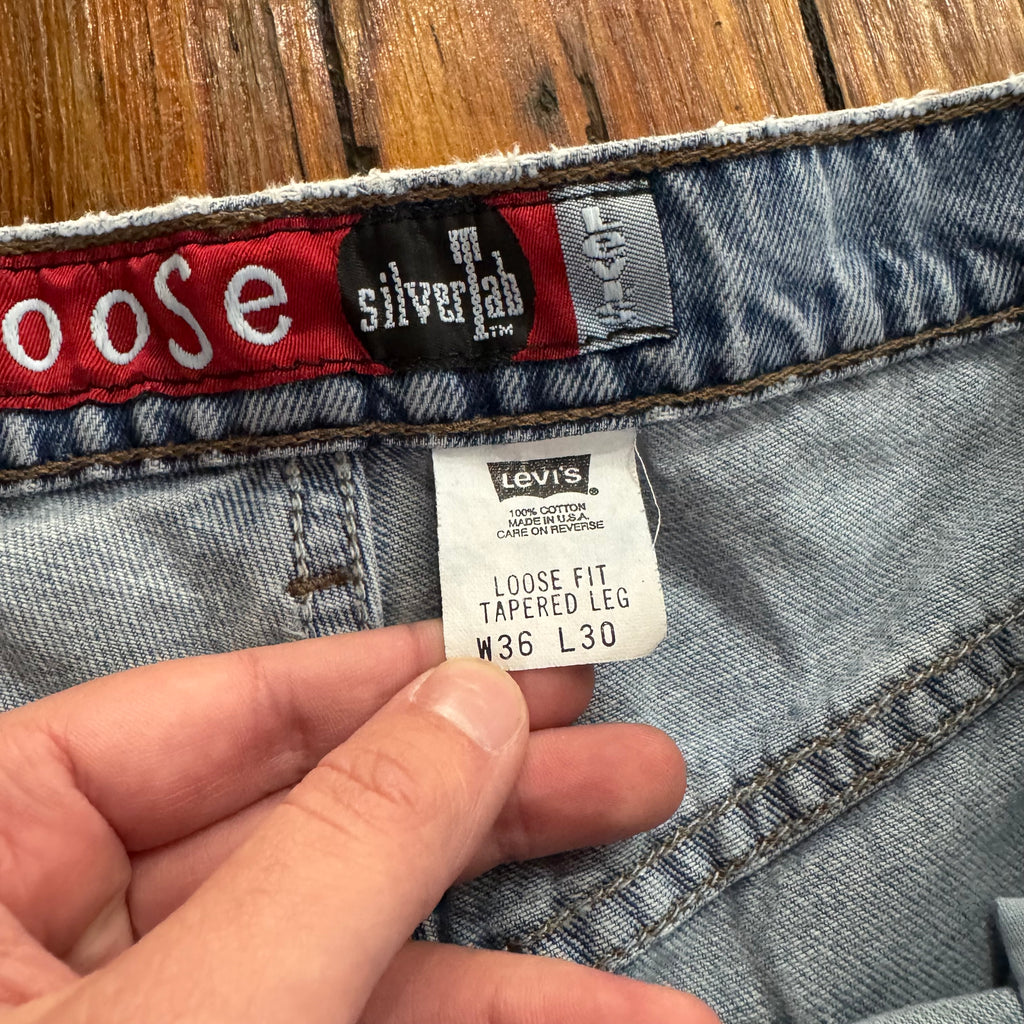 Vintage SilverTab Loose Denim Jeans Sz 36x30