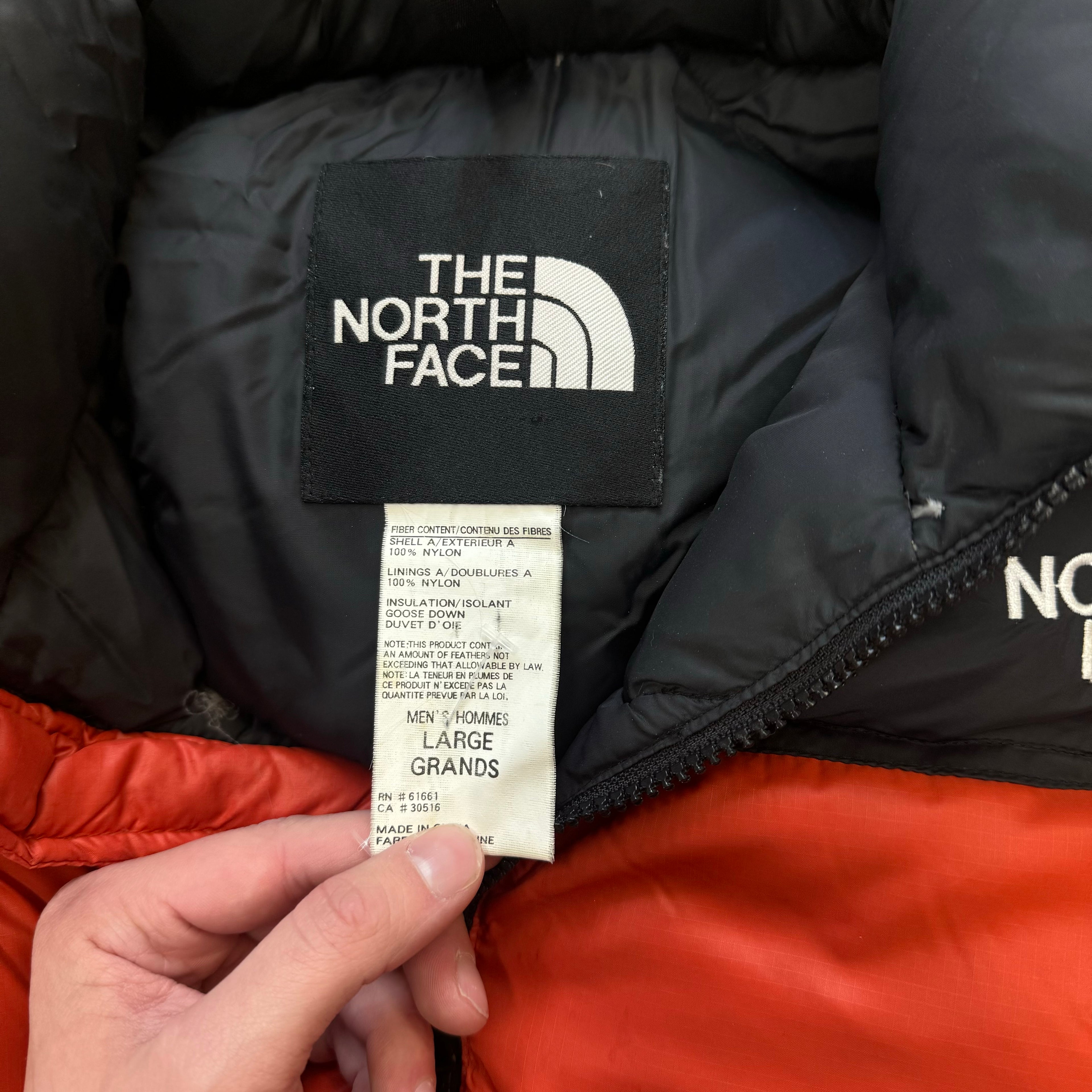 Vintage North Face Nuptse Puffer Jacket Sz L