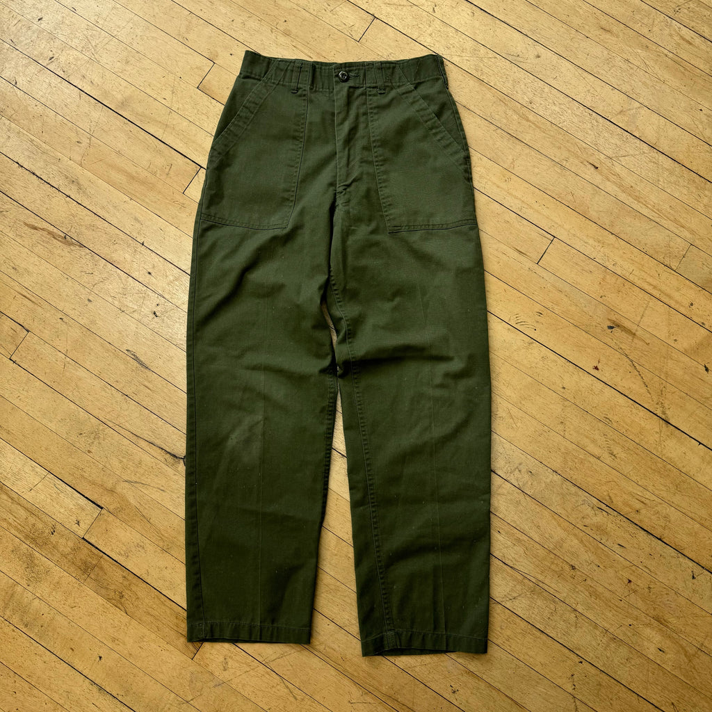 Vintage Olive Utility Trousers Sz 30x31