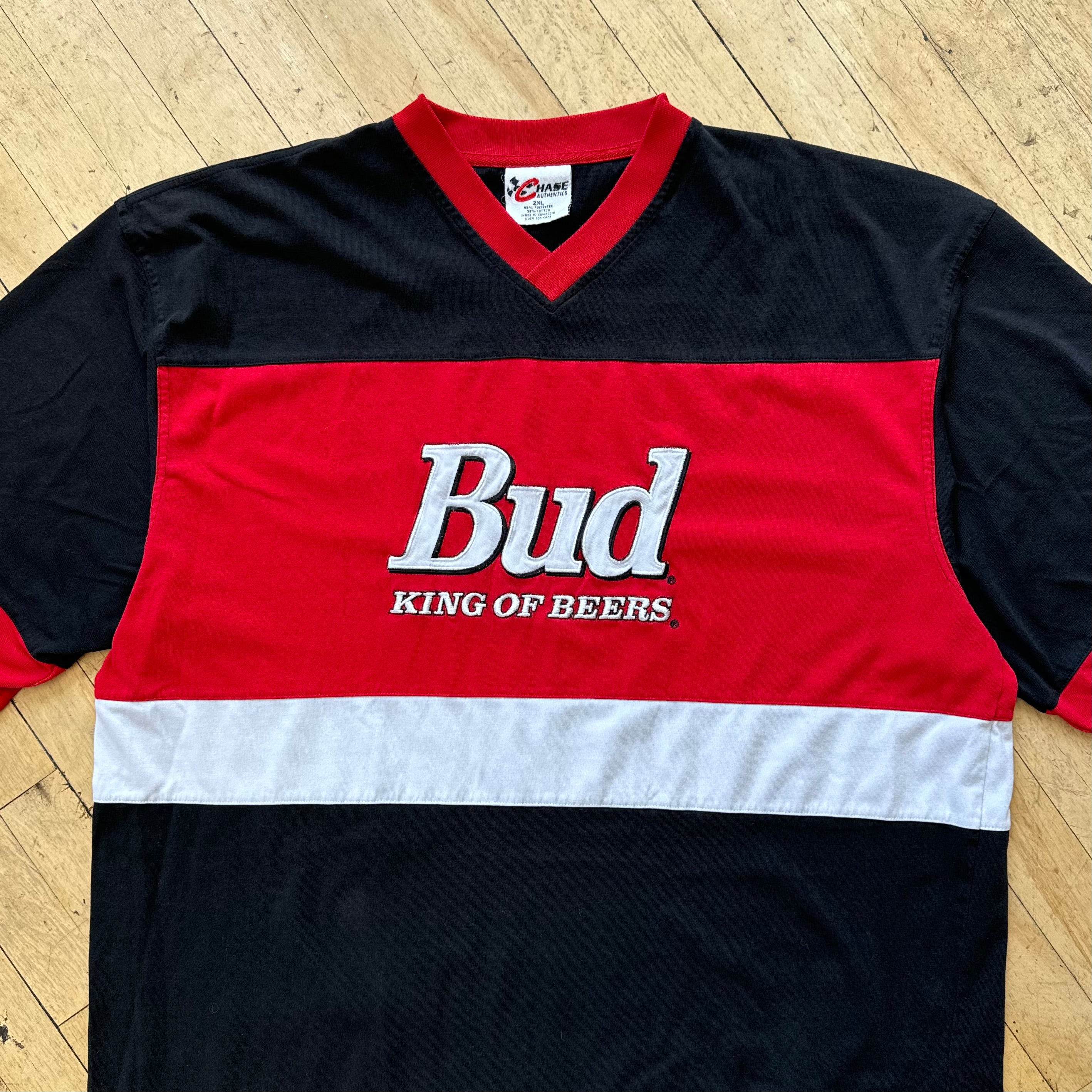 Vintage Bud King of Beers Nascar T-shirt Sz XL