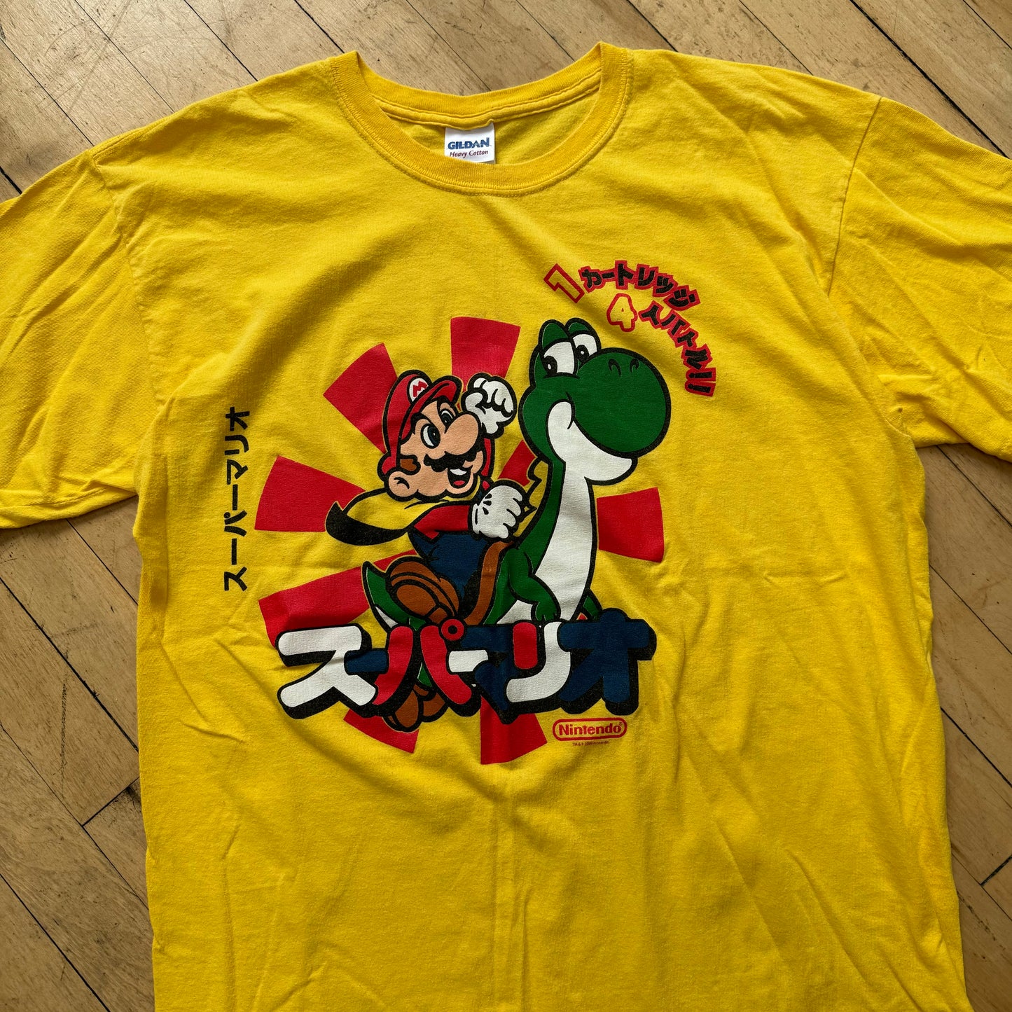 Vintage Y2K Mario T-shirt Sz L