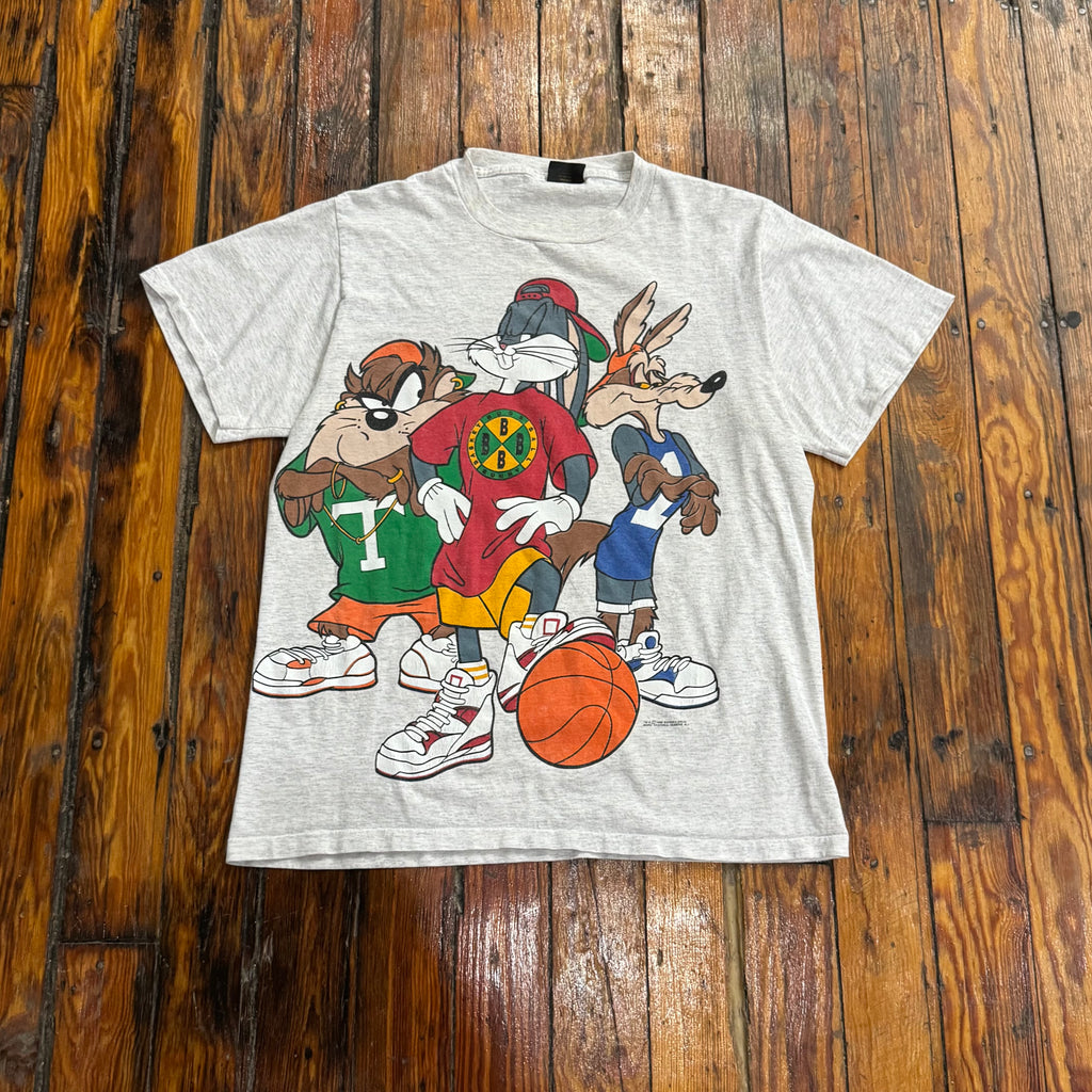 Vintage Looney Tunes Hip Hop Basketball T-shirt Sz L