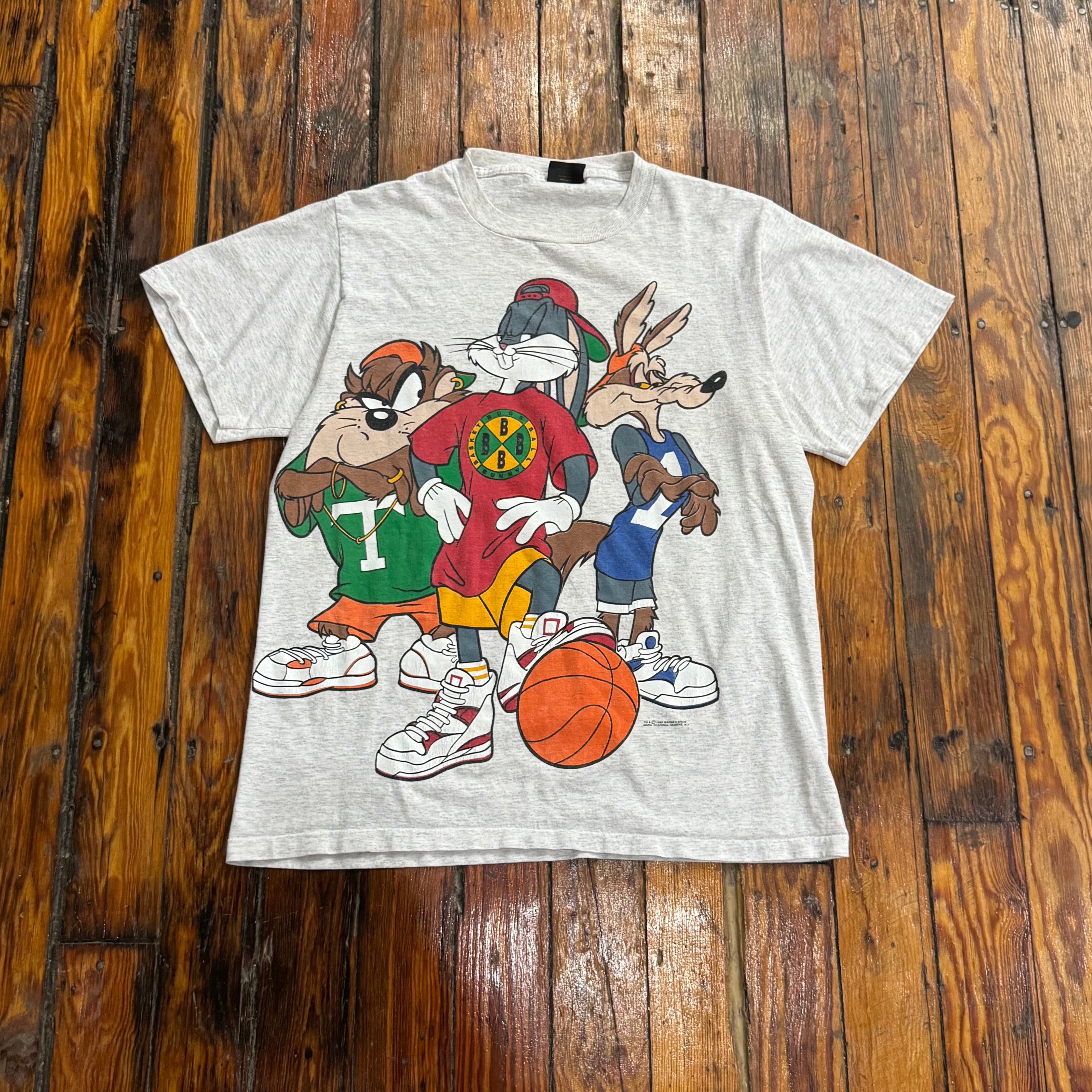 Vintage Looney Tunes Hip Hop Basketball T-shirt Sz L