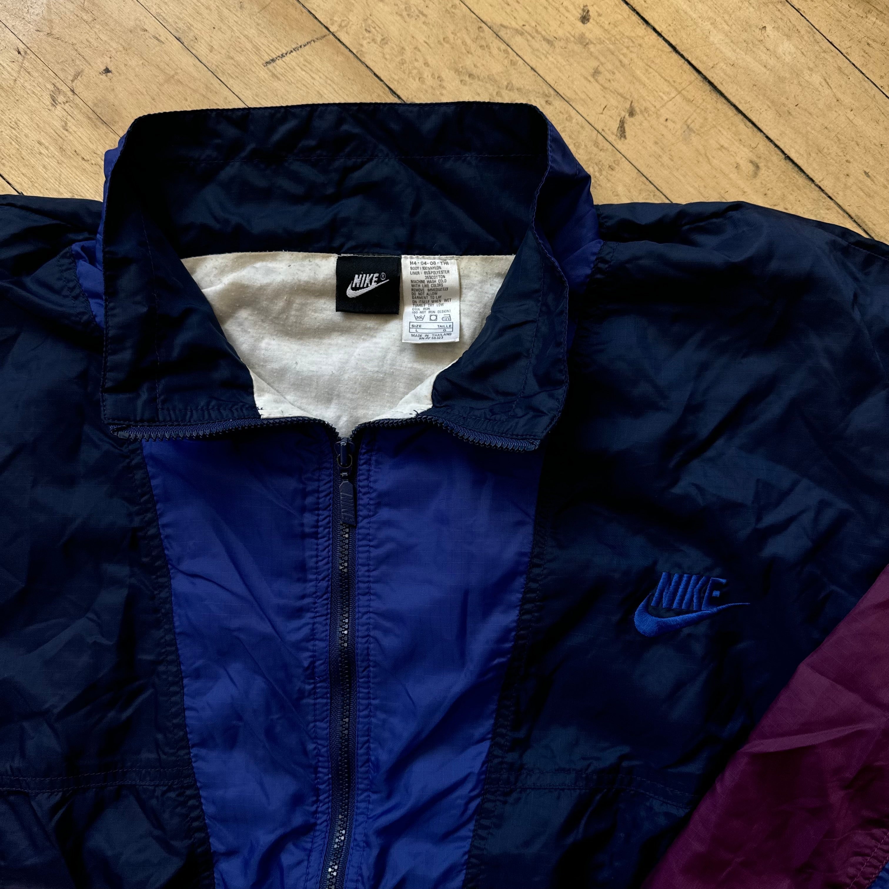Vintage Nike Color Blocking Windbreaker Jacket Sz L