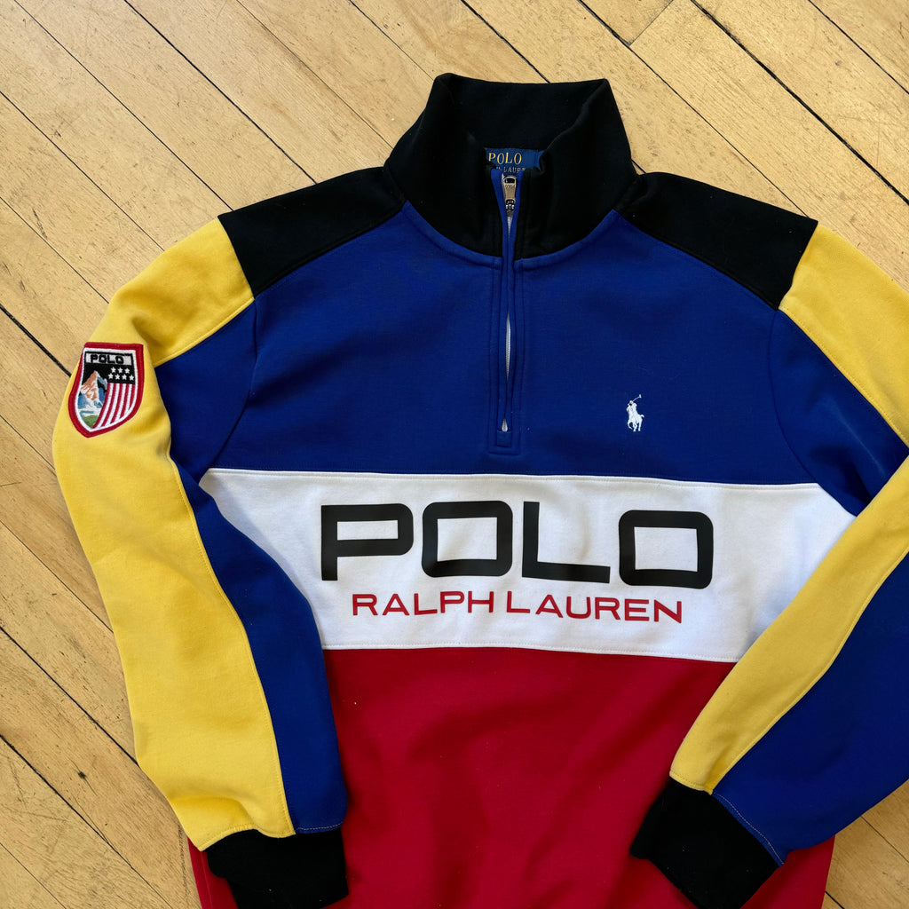 Y2K Polo Ralph Lauren Quarter Zip Jacket Sz S