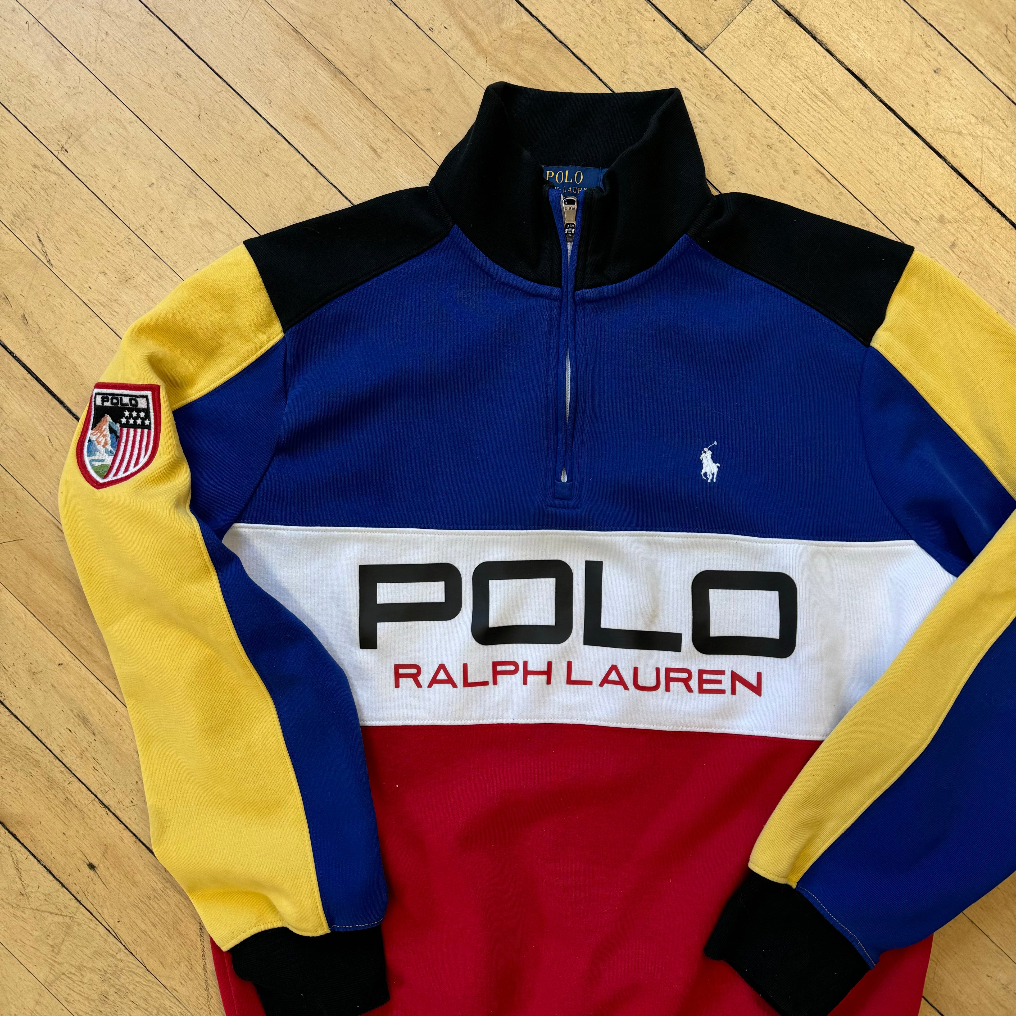 Y2K Polo Ralph Lauren Quarter Zip Jacket Sz S