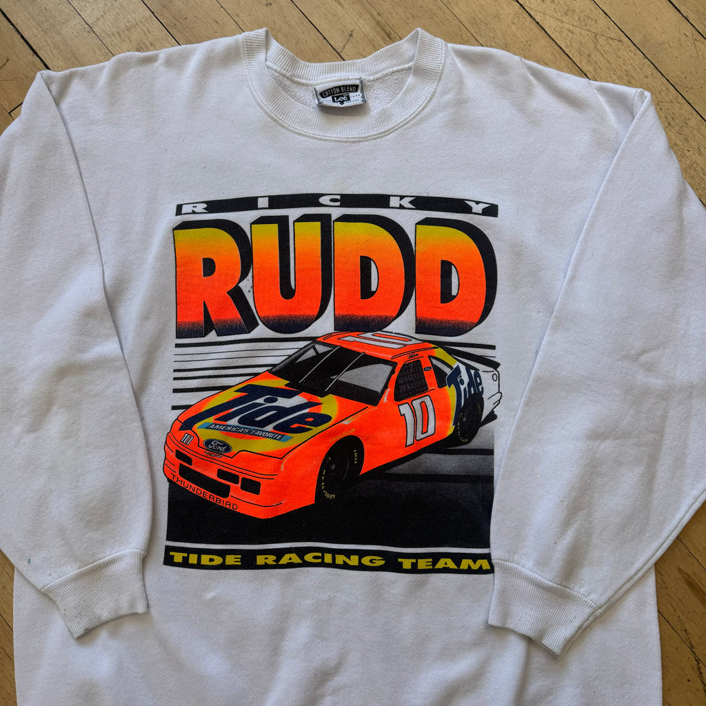 Vintage NASCAR Tide Rudd CrewNeck Sz L