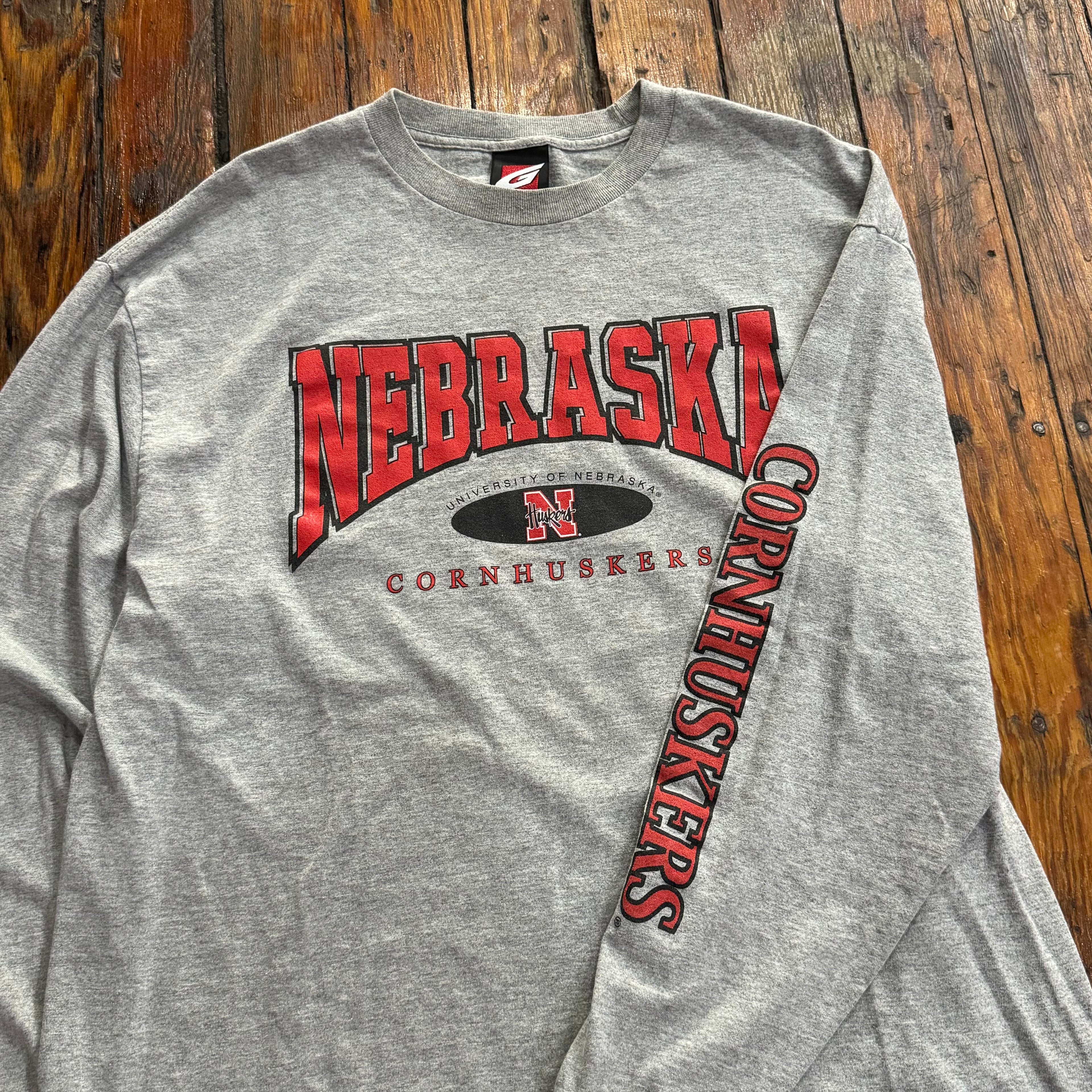 Vintage Nebraska Huskers Long Sleeve T-shirt Sz XL