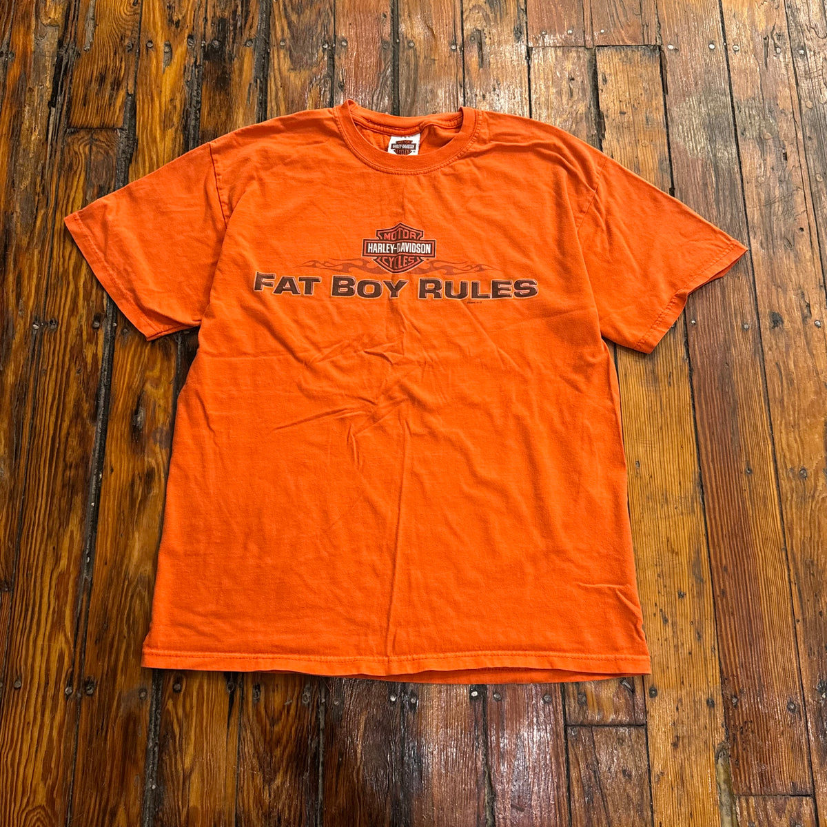 Y2K Fat Boy Rules Harley Davidson T-shirt Sz M