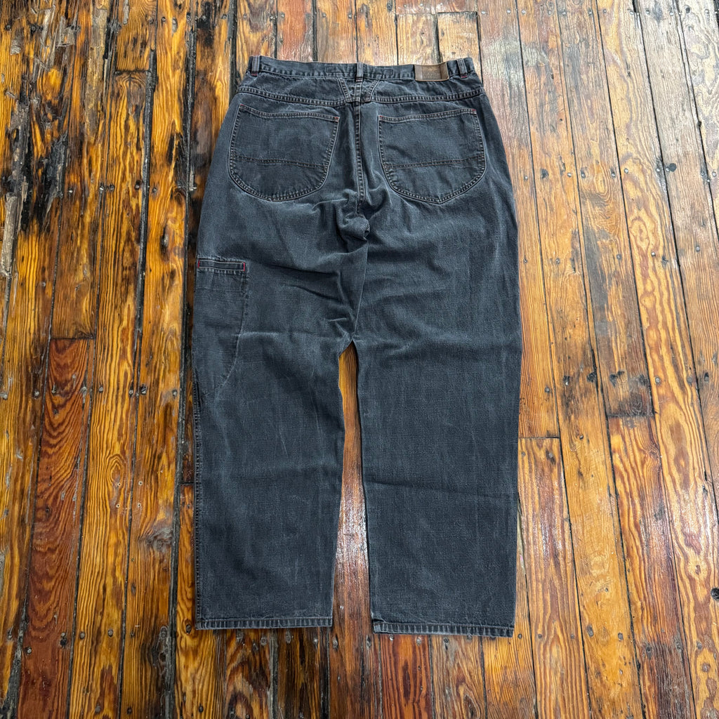 Vintage Baggy Marithe Francois BLK Denim Jeans Sz 38