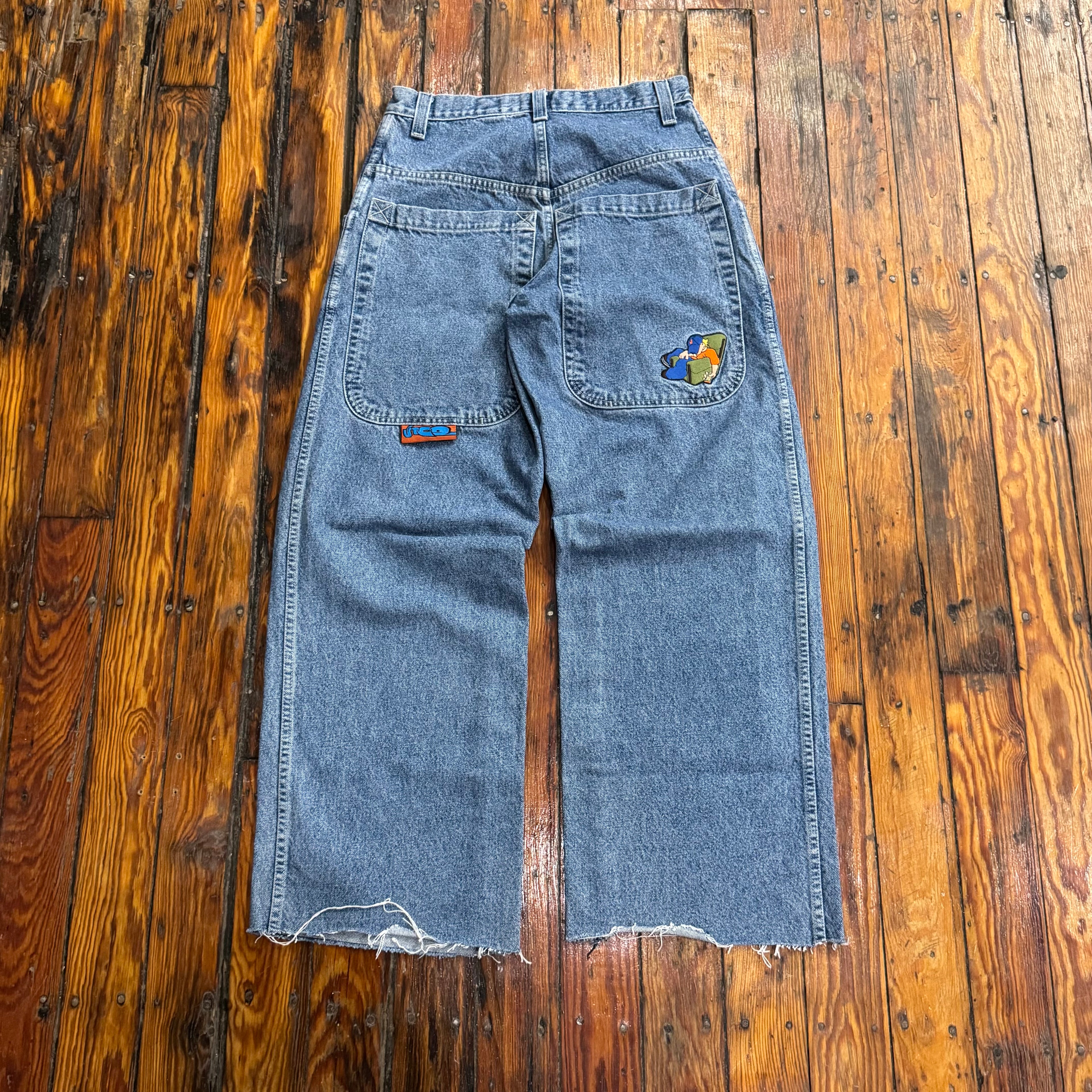 Vintage Jnco Slackers Baggy Denim Jeans Sz 30