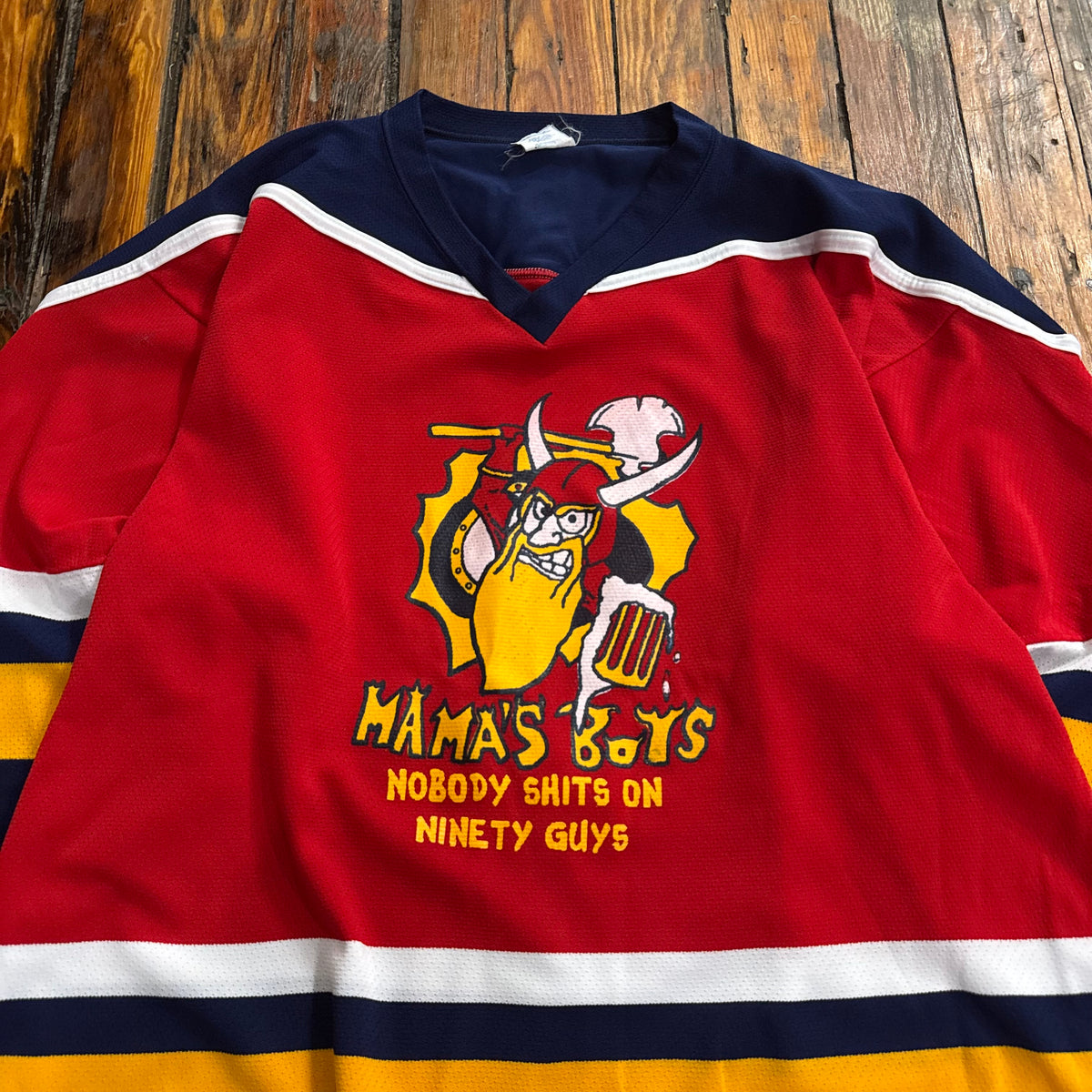 Vintage Mamas Boys Hockey Jersey Sz XL