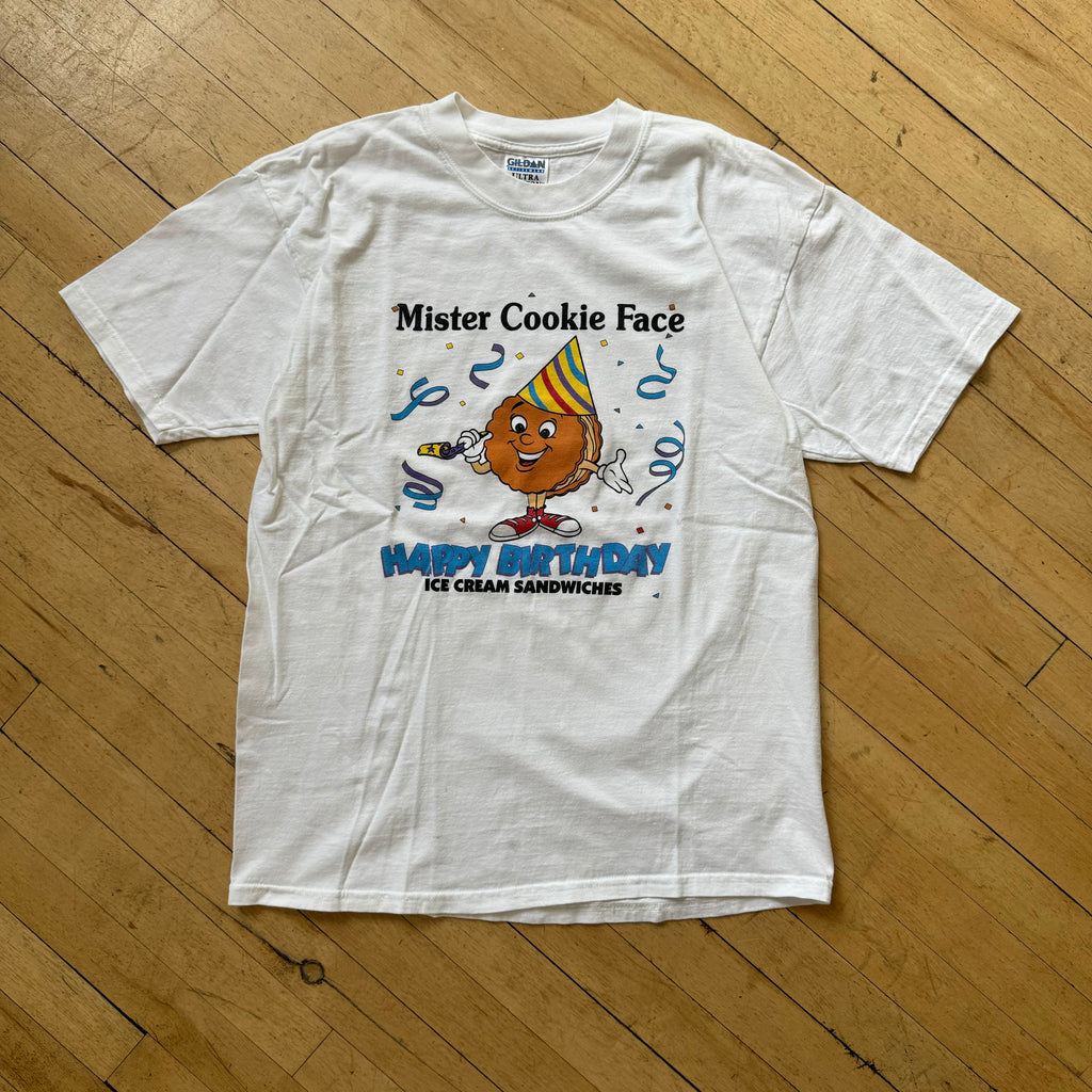 Vintage Minster Cookie Face Ice Cream T-shirt Sz L