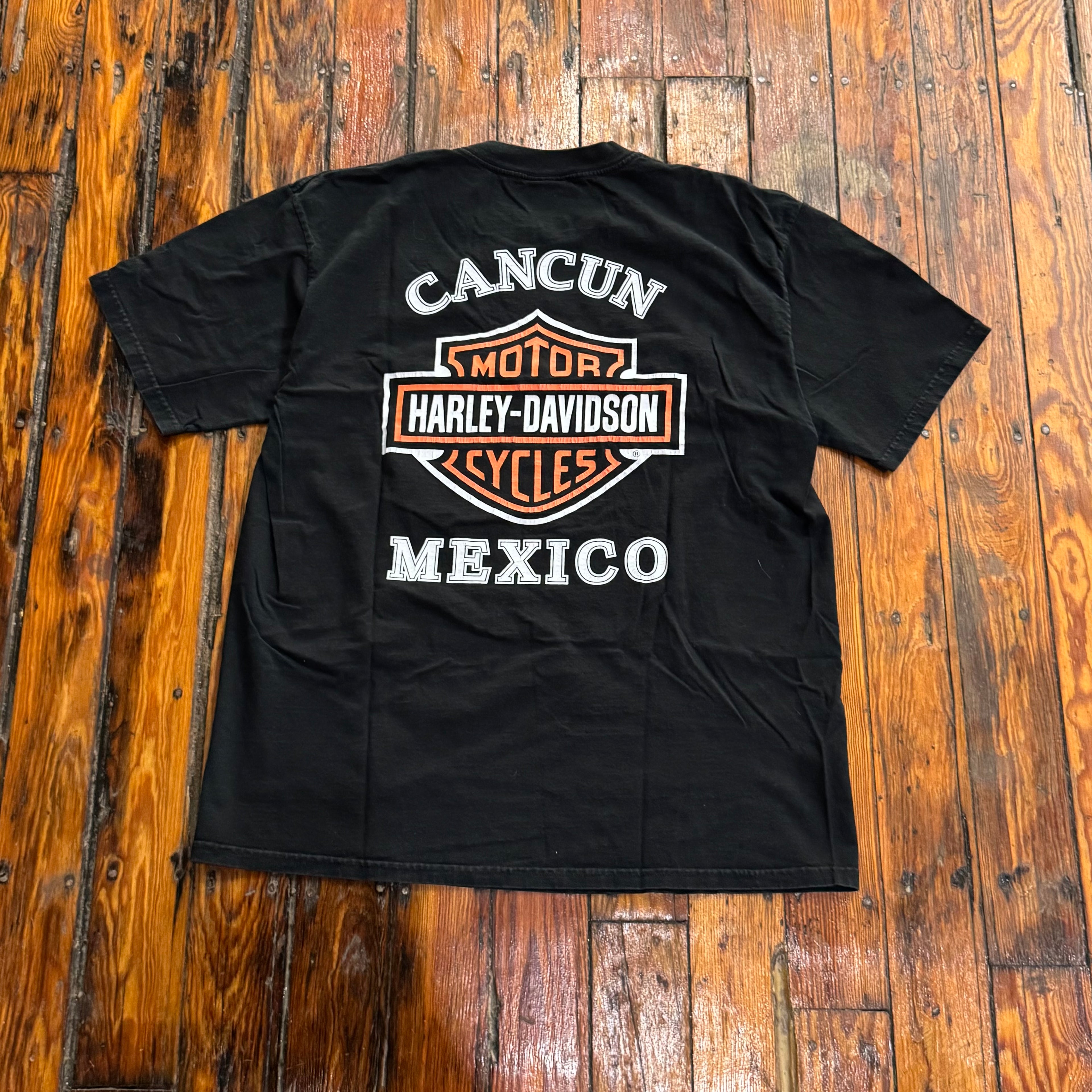 Vintage Harley Davidson Cancun T-shirt Sz L