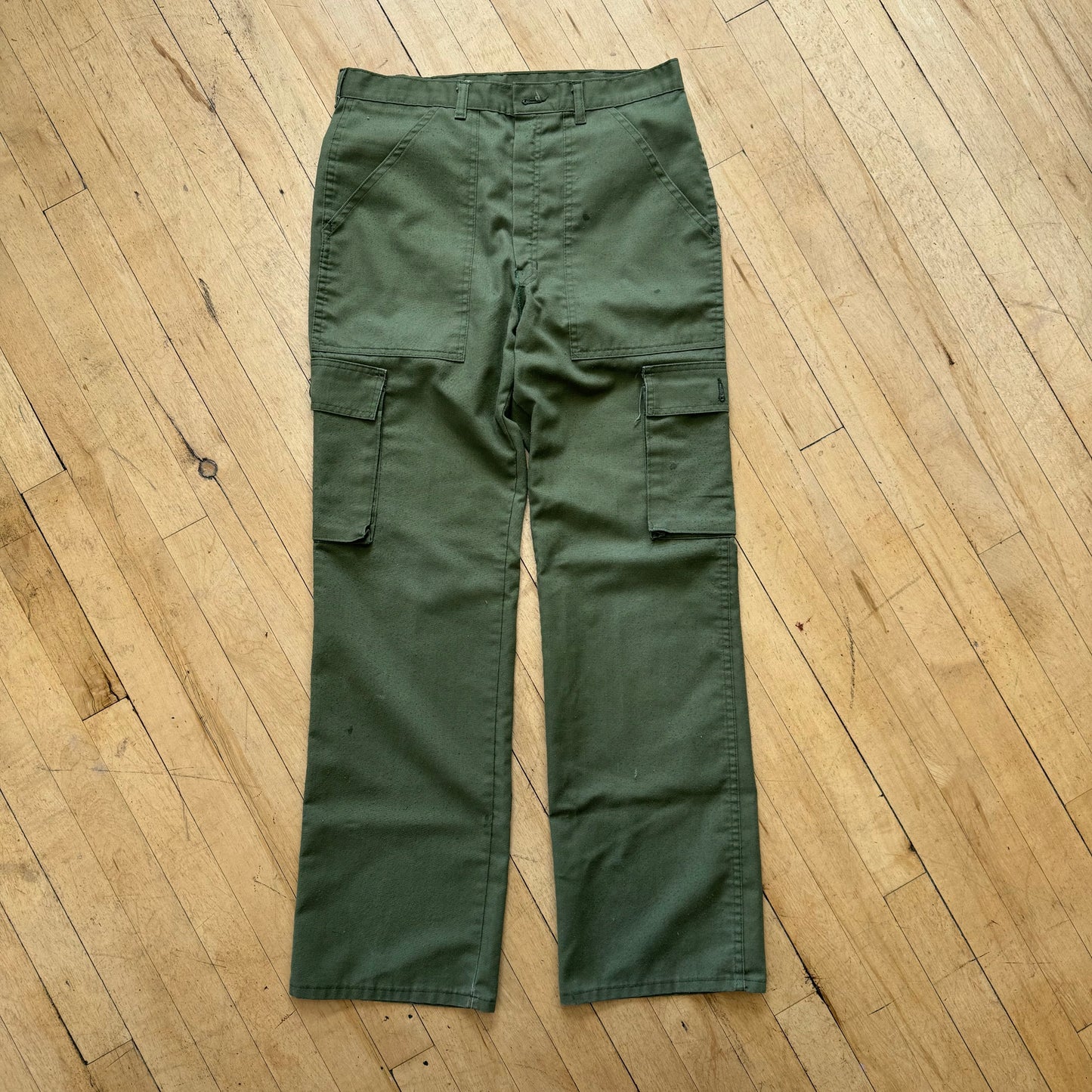 Vintage Olive Green Cargo Kahki Pants Sz 32x32