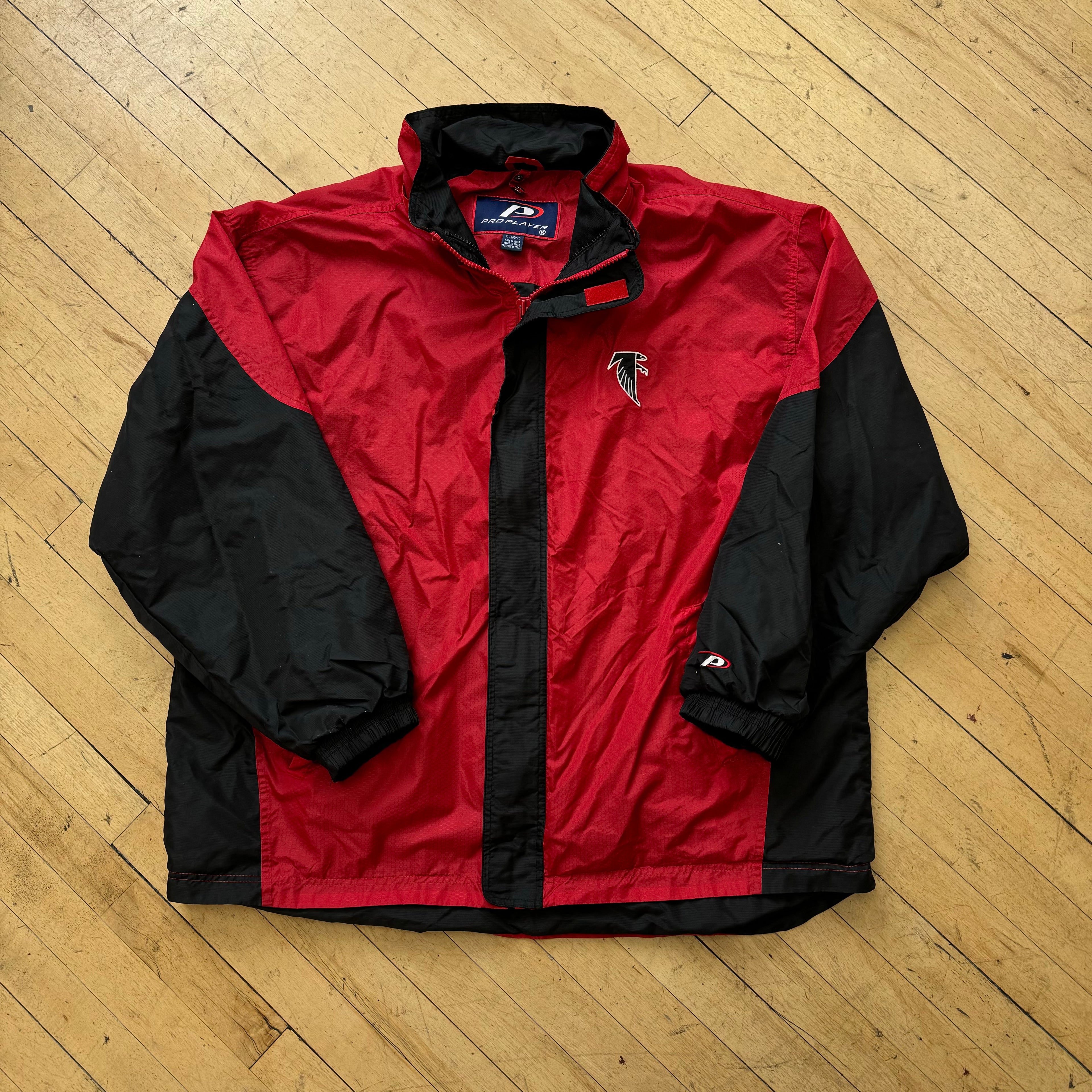 Vintage ProPlayer Atlanta Falcons Windbreaker Jacket Sz XL
