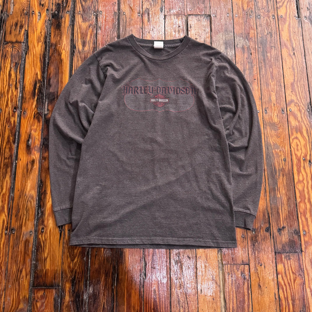 Vintage Harley Davidson Long Sleeve Sioux Falls T-shirt Sz XL