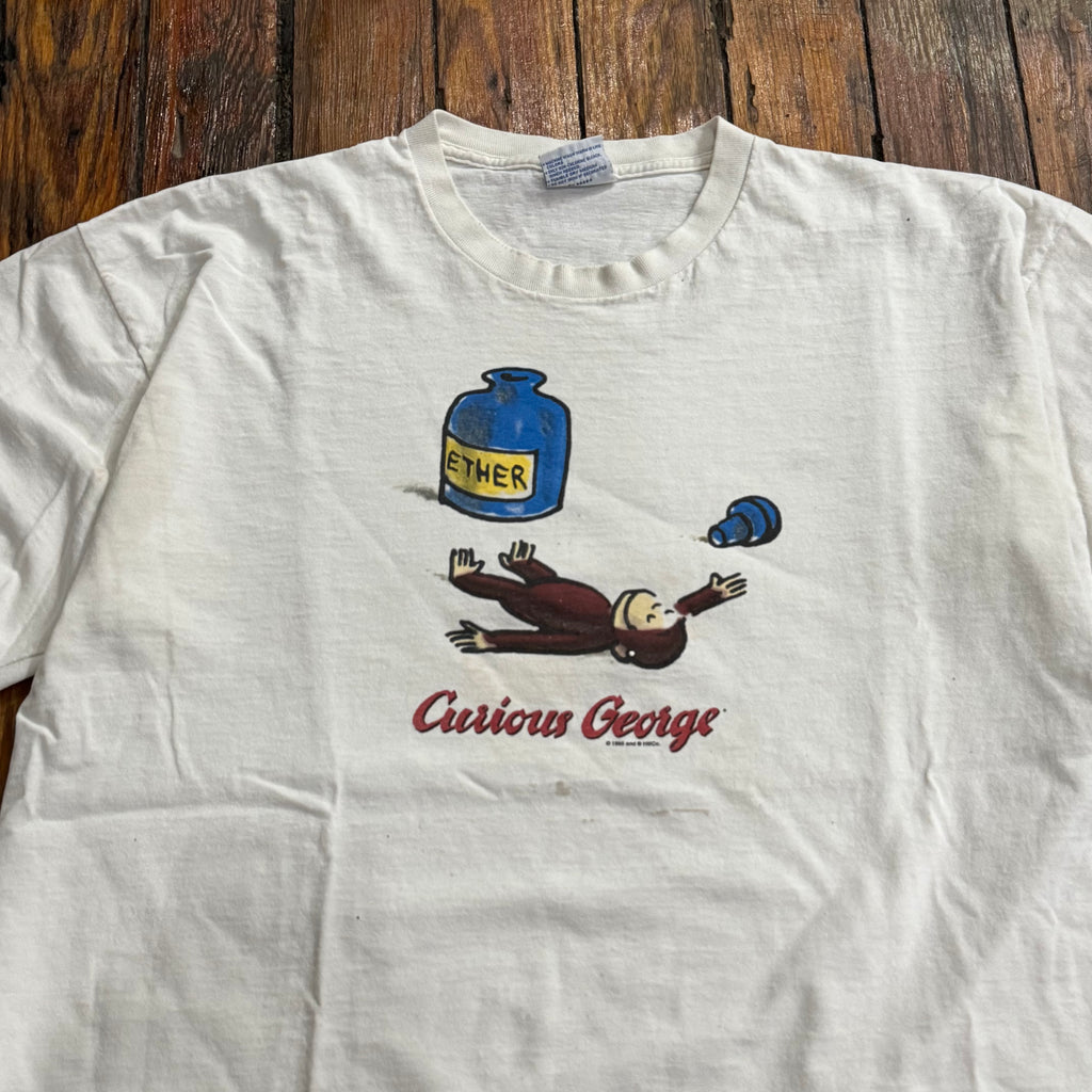 Vintage Curios George Ether Comedy T-shirt Sz XL