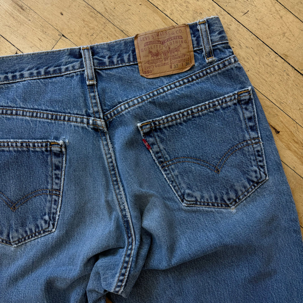 Vintage Levi 550 Denim Jeans Sz 33x36