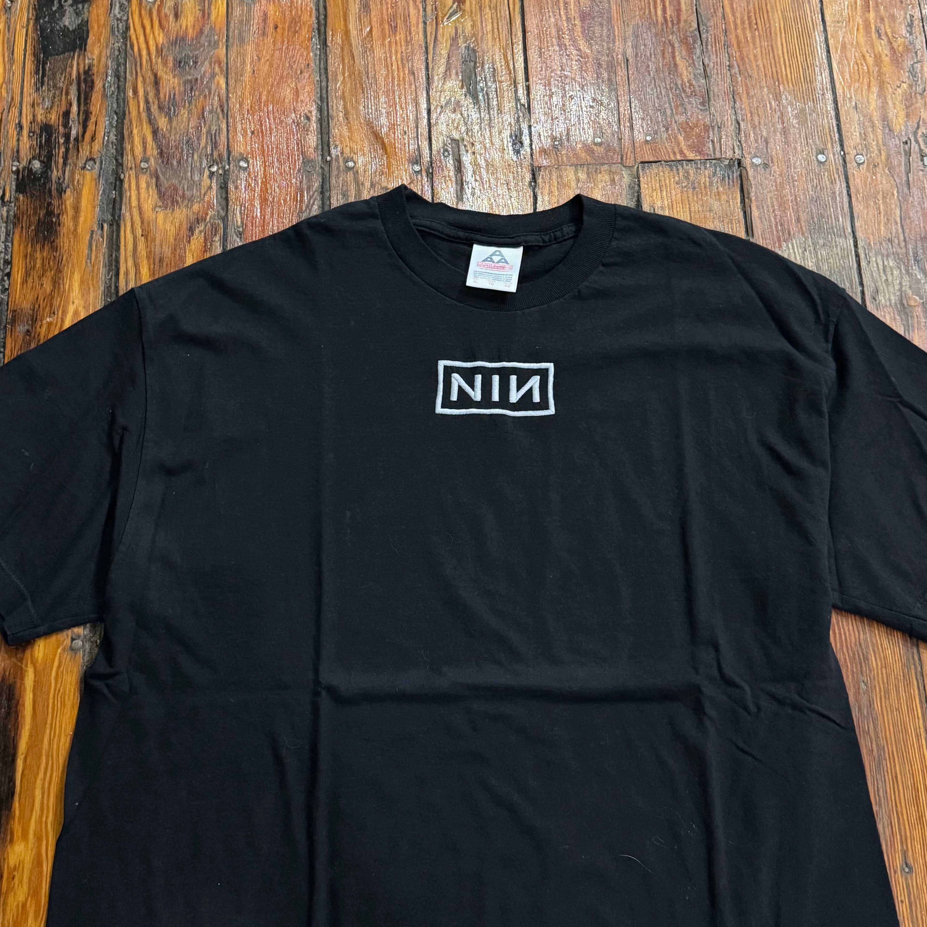 Vintage NIN Embroidered T-shirt Sz XL