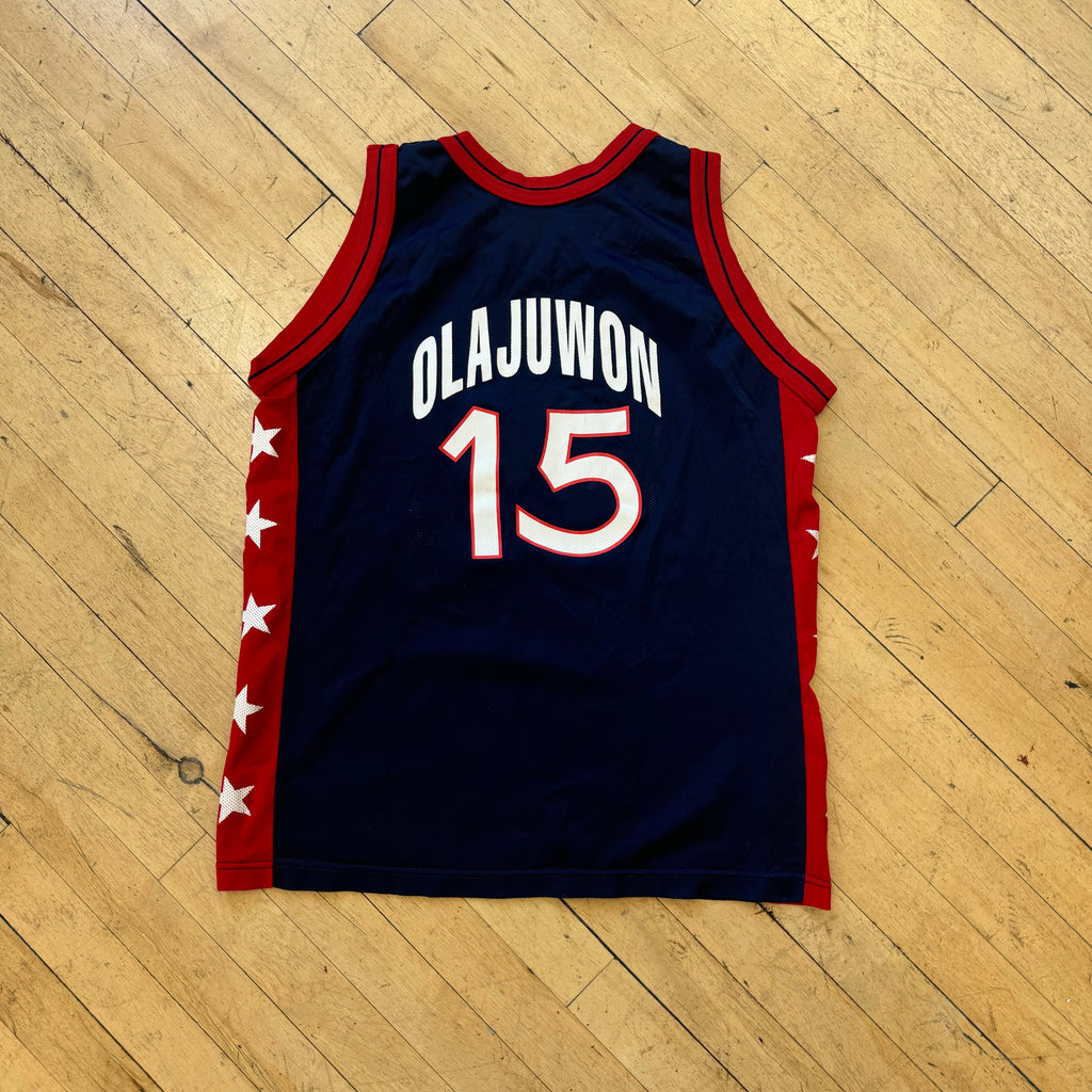 Vintage Champion USA Basketball Jersey Sz YTH XL