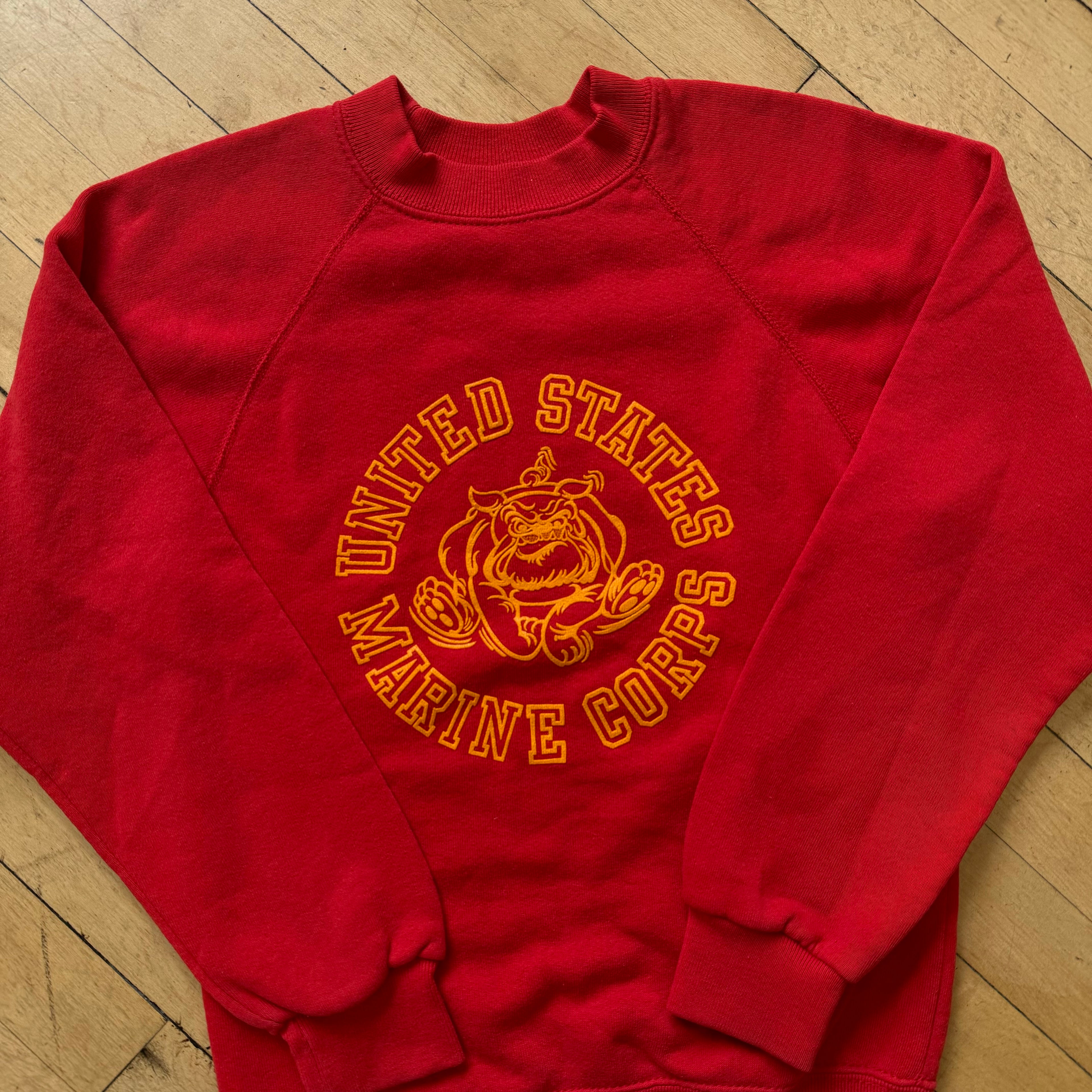 Vintage United States Marien Corps Crewneck Sz YTH L