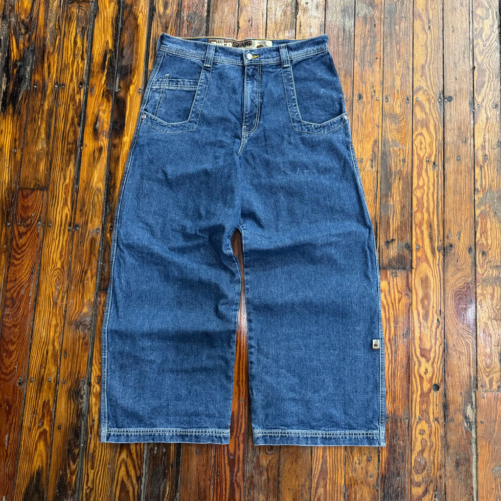Y2K Jnco Slug Baggy Denim Jeans Sz 36x32
